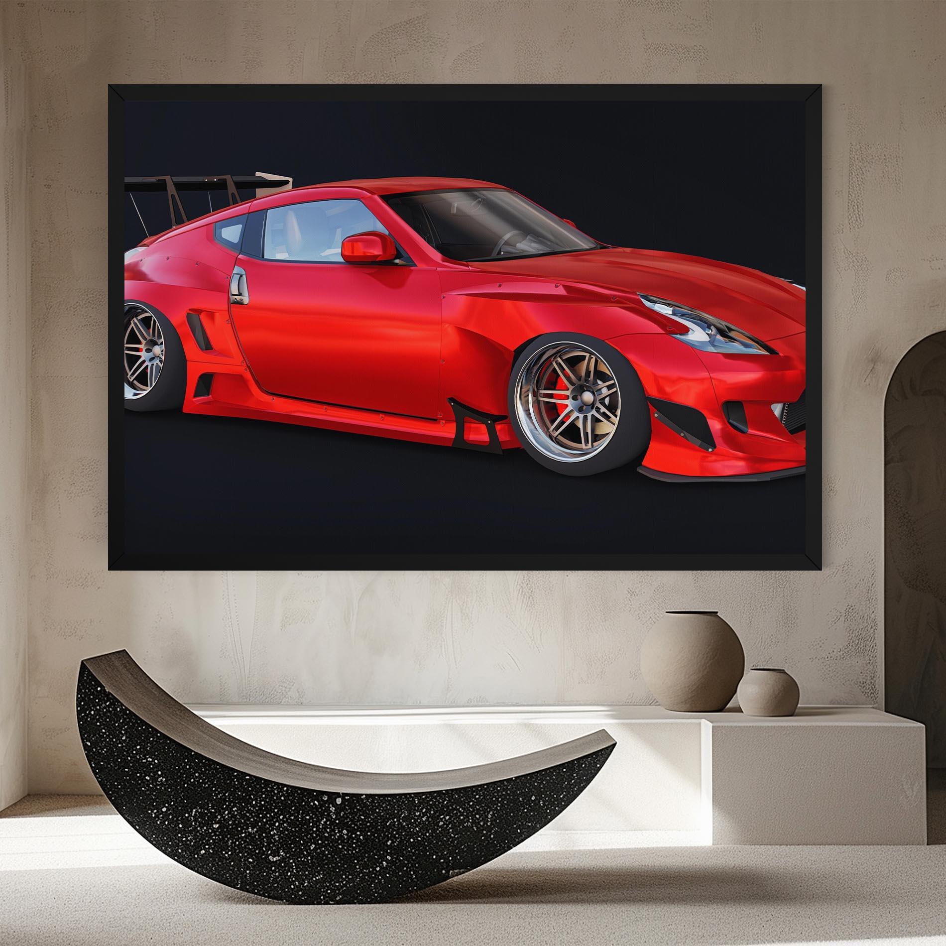 Tablou Canvas Red Tuned 350z mockup 8