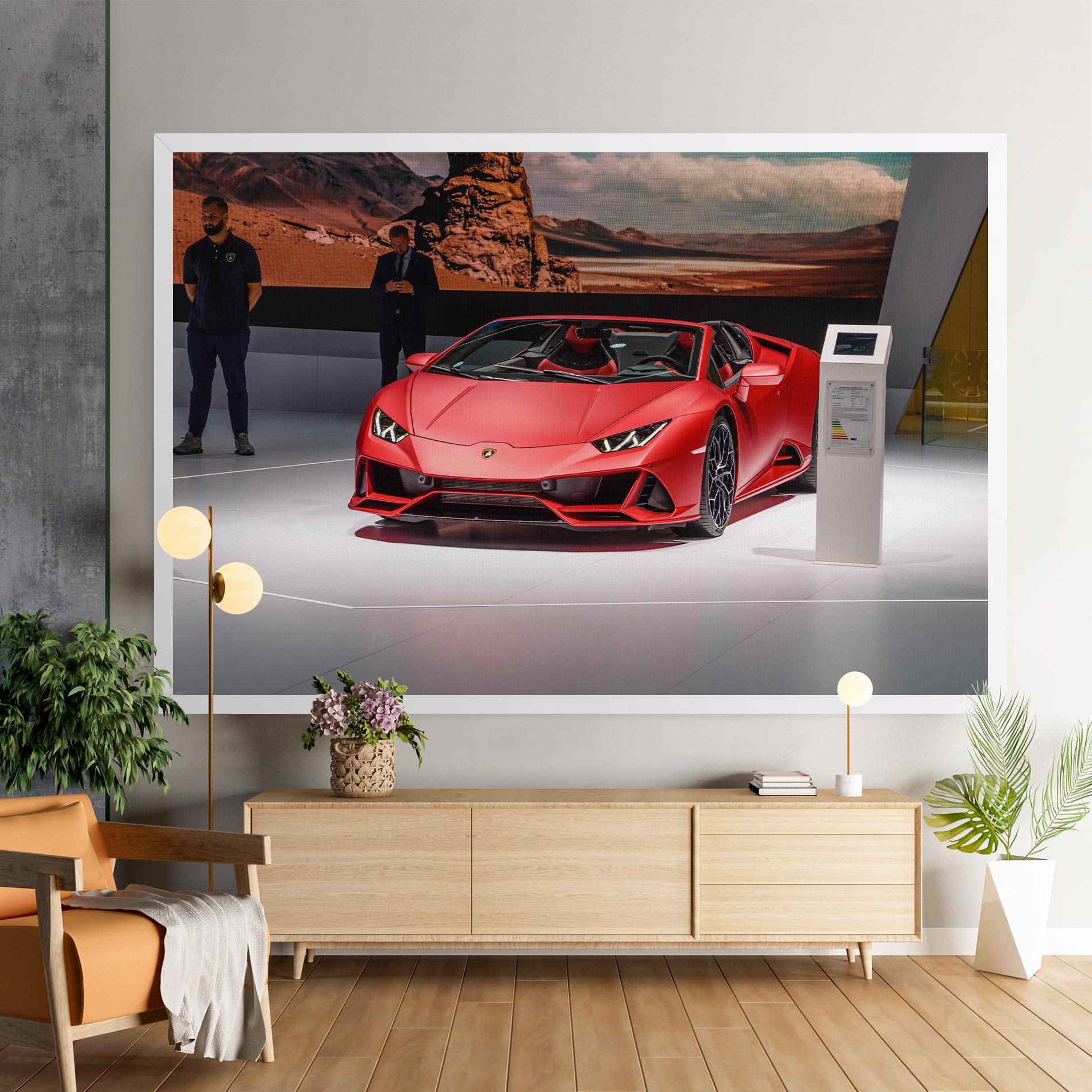 Tablou Canvas Red Lambo Front mockup 9