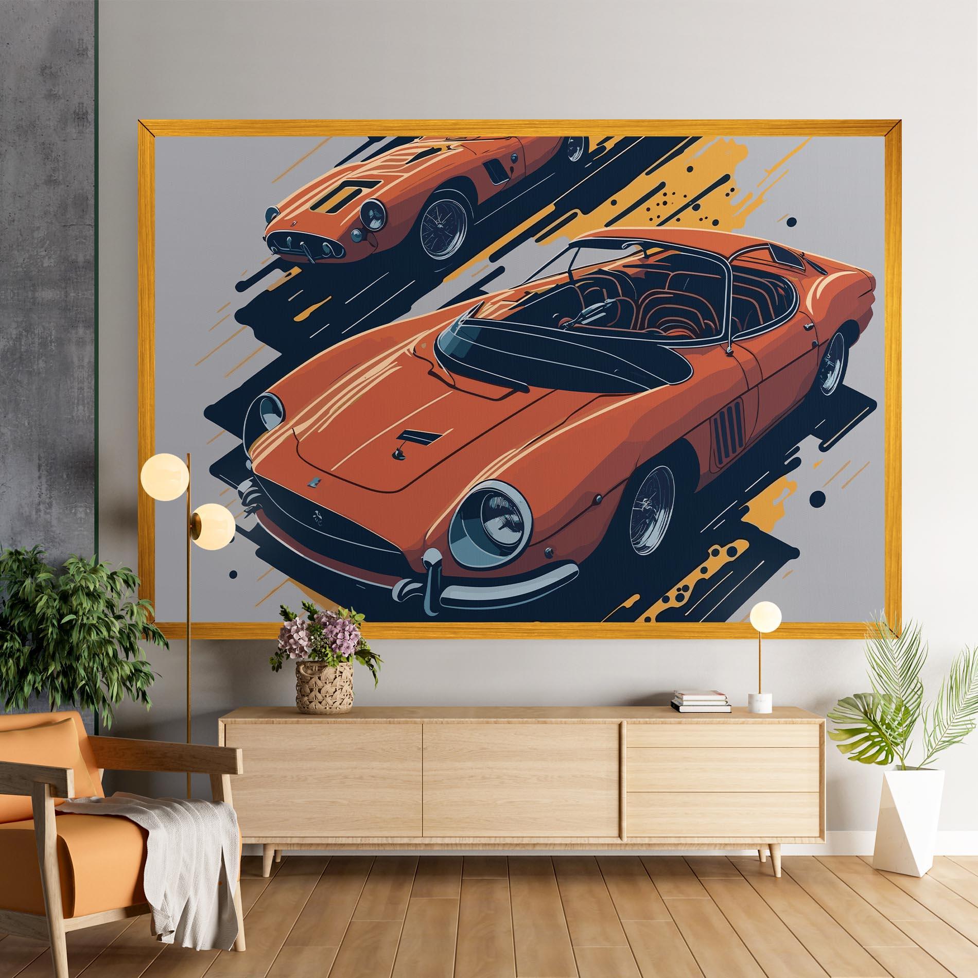 Tablou Canvas Ferrari 250 Gto mockup 9
