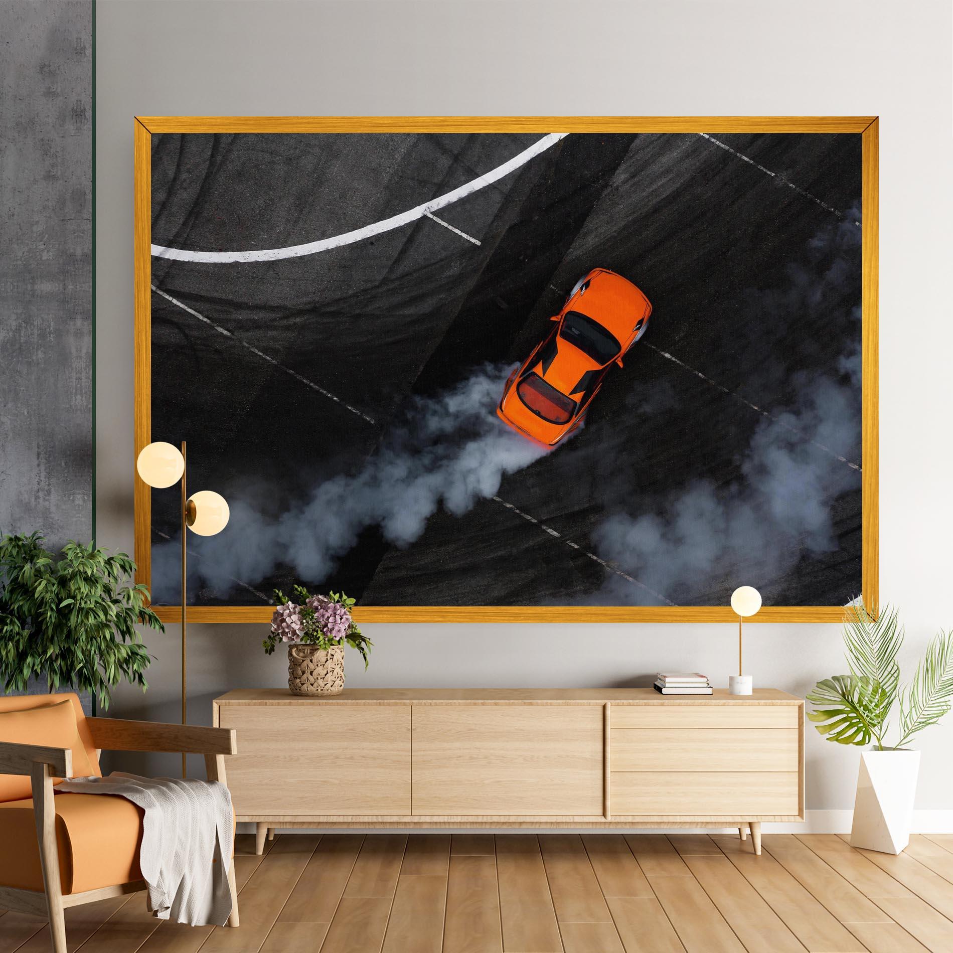 Tablou Canvas Orange Proche Drifting mockup 9