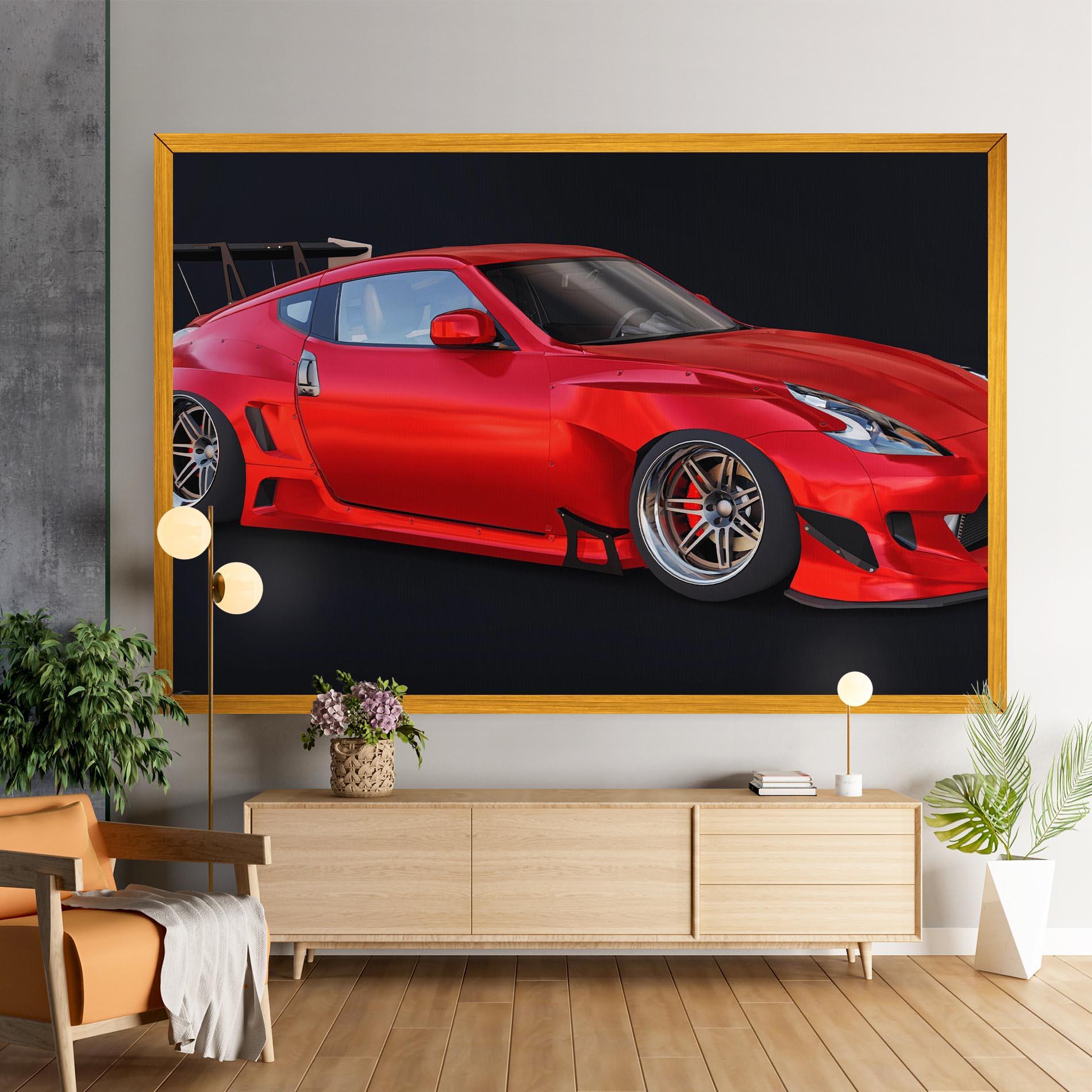 Tablou Canvas Red Tuned 350z mockup 9