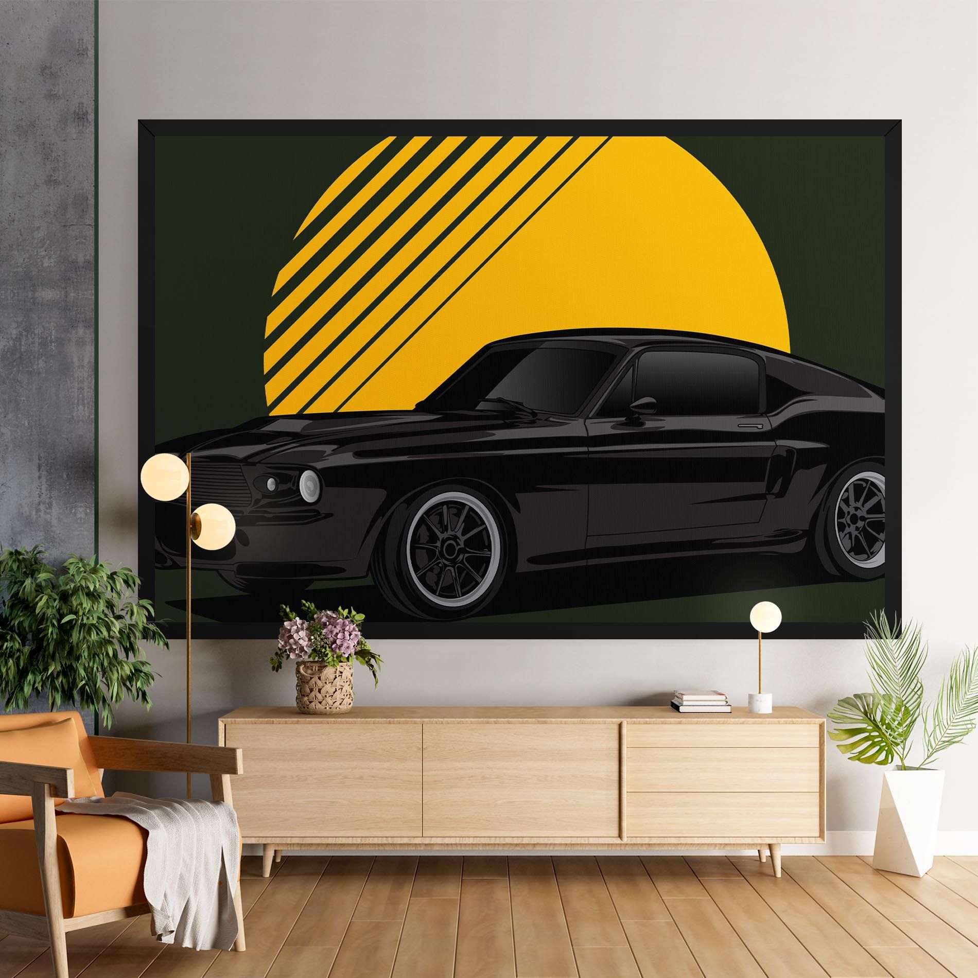 Black Car Sun mockup 9