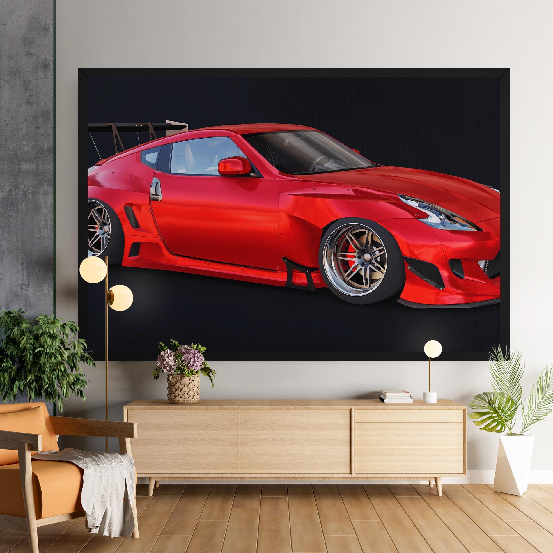Tablou Canvas Red Tuned 350z mockup 9