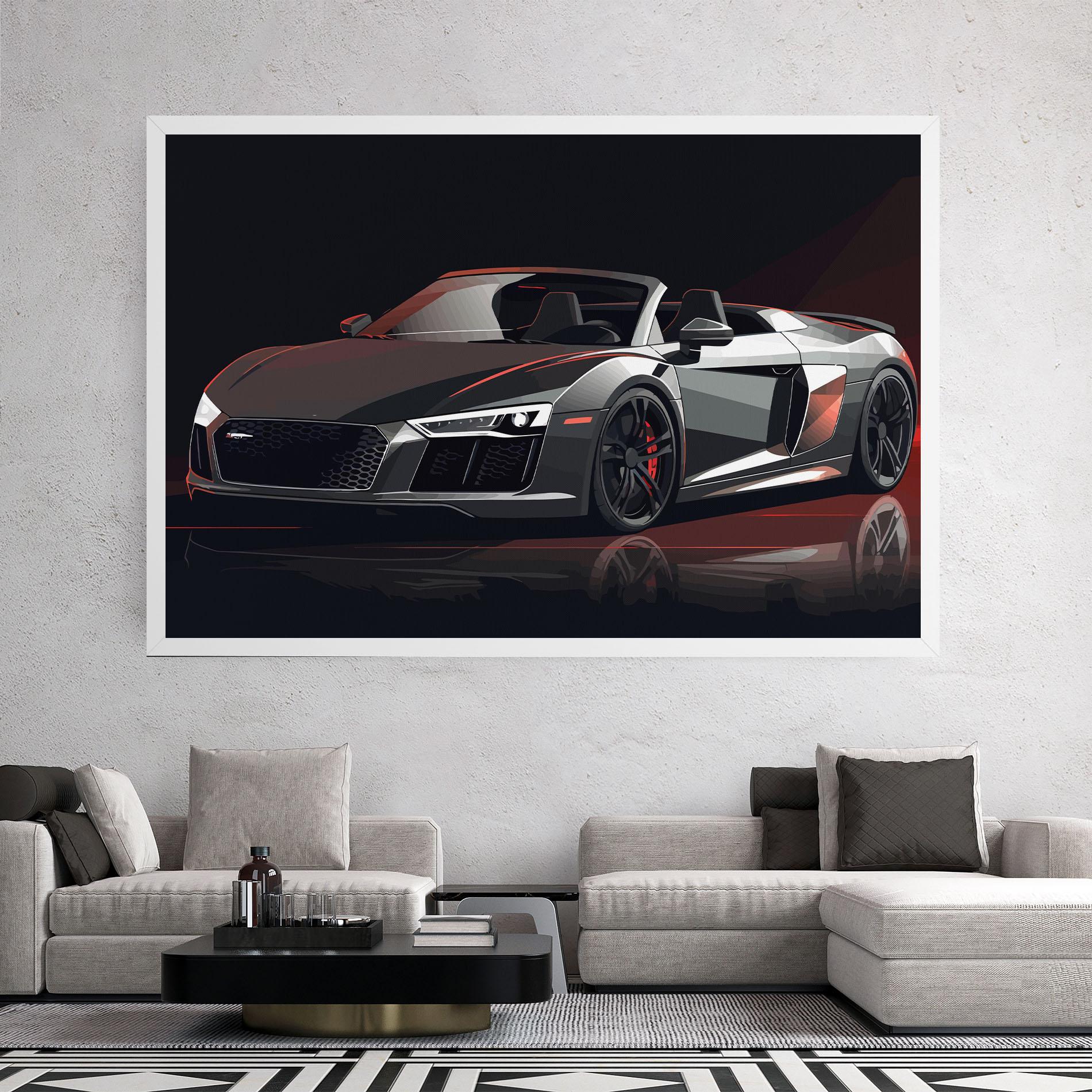 Tablou Canvas Cool Grey Car mockup 2