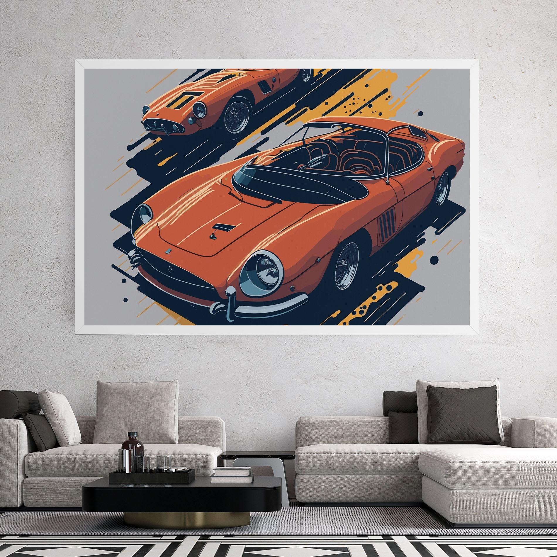 Tablou Canvas Ferrari 250 Gto mockup 2