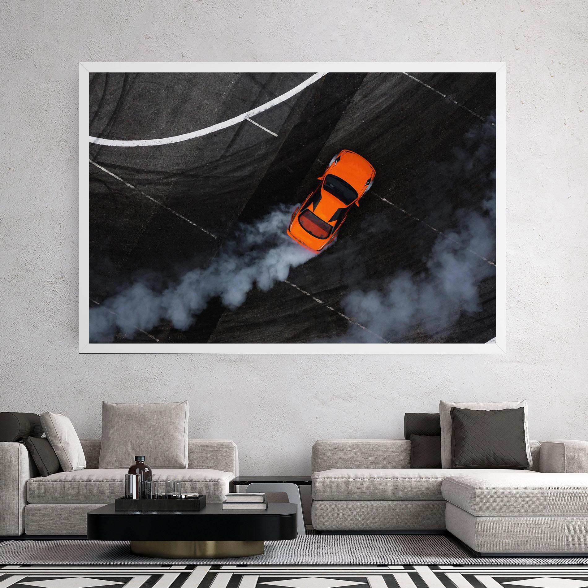 Tablou Canvas Orange Proche Drifting mockup 2