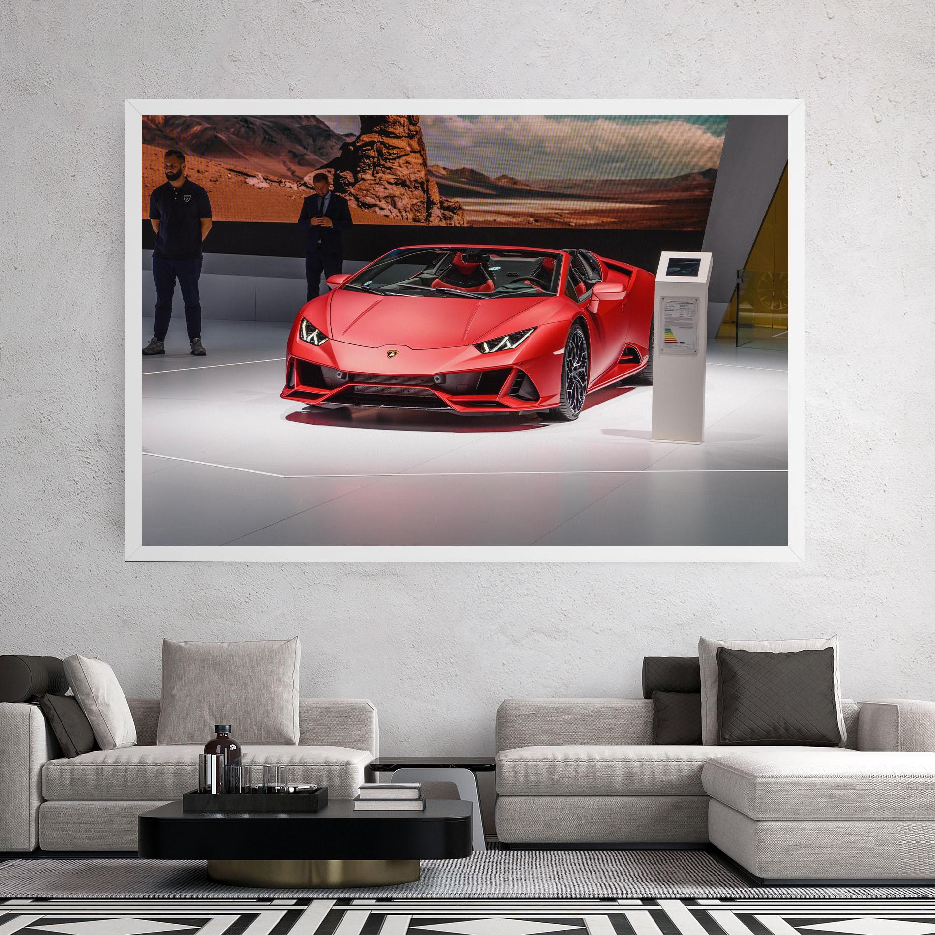 Tablou Canvas Red Lambo Front mockup 2