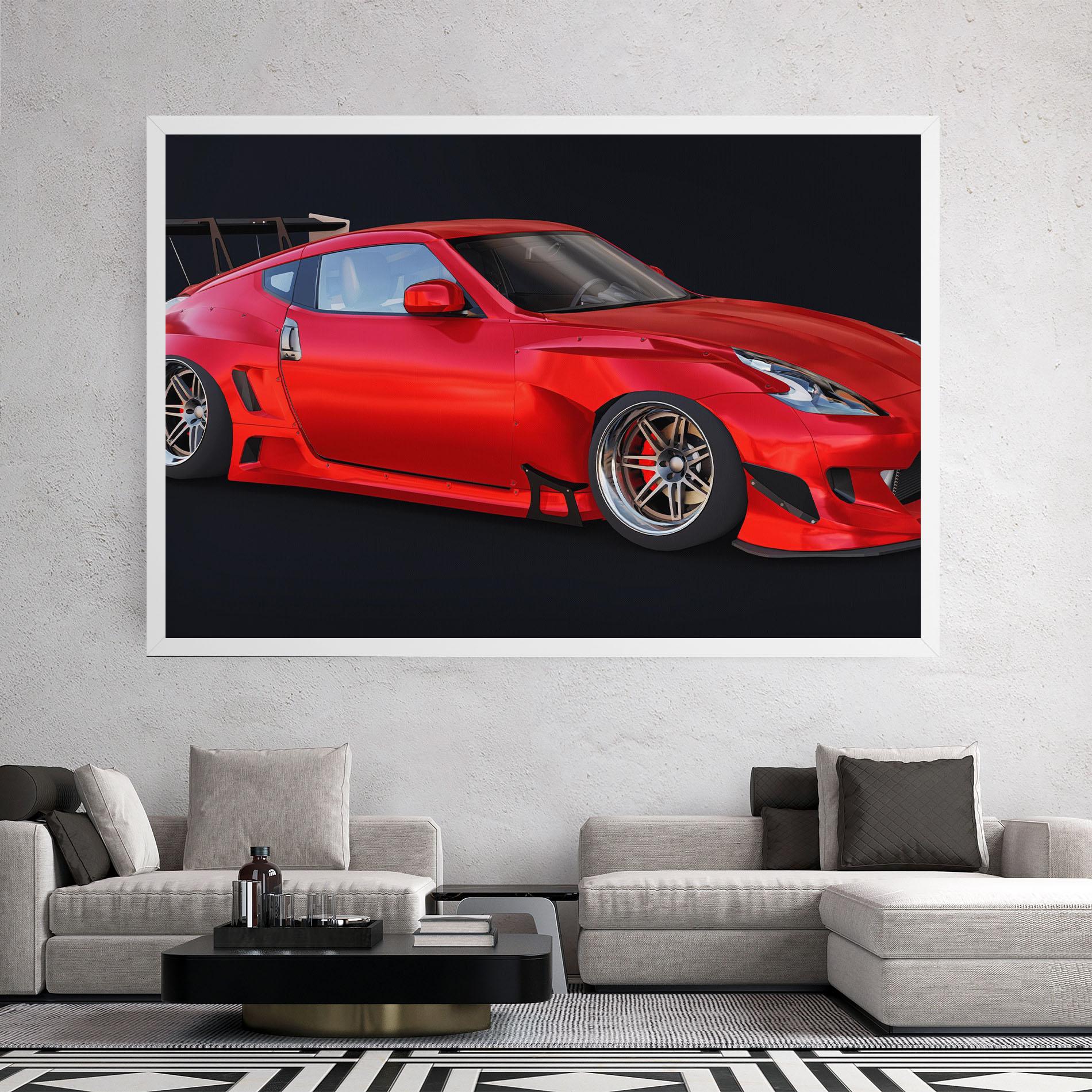 Tablou Canvas Red Tuned 350z mockup 2