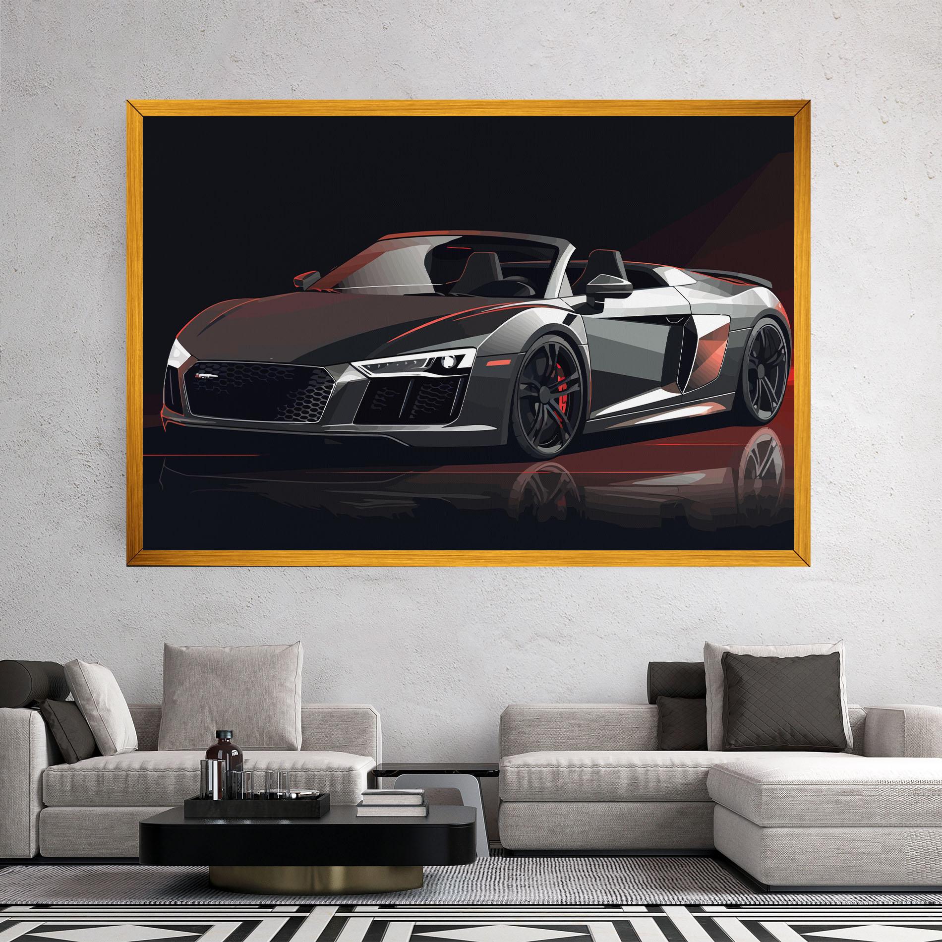 Tablou Canvas Cool Grey Car mockup 2