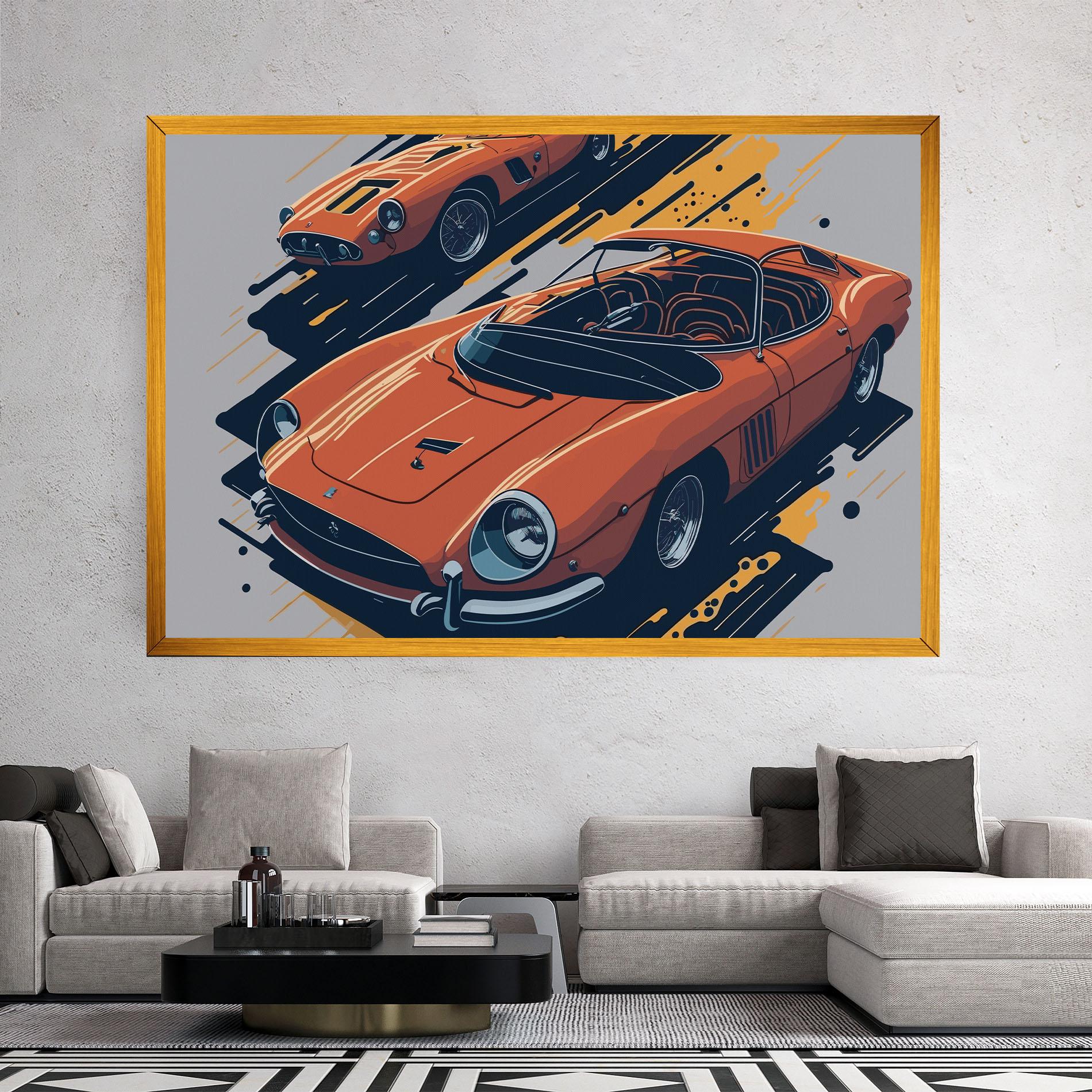 Tablou Canvas Ferrari 250 Gto mockup 2