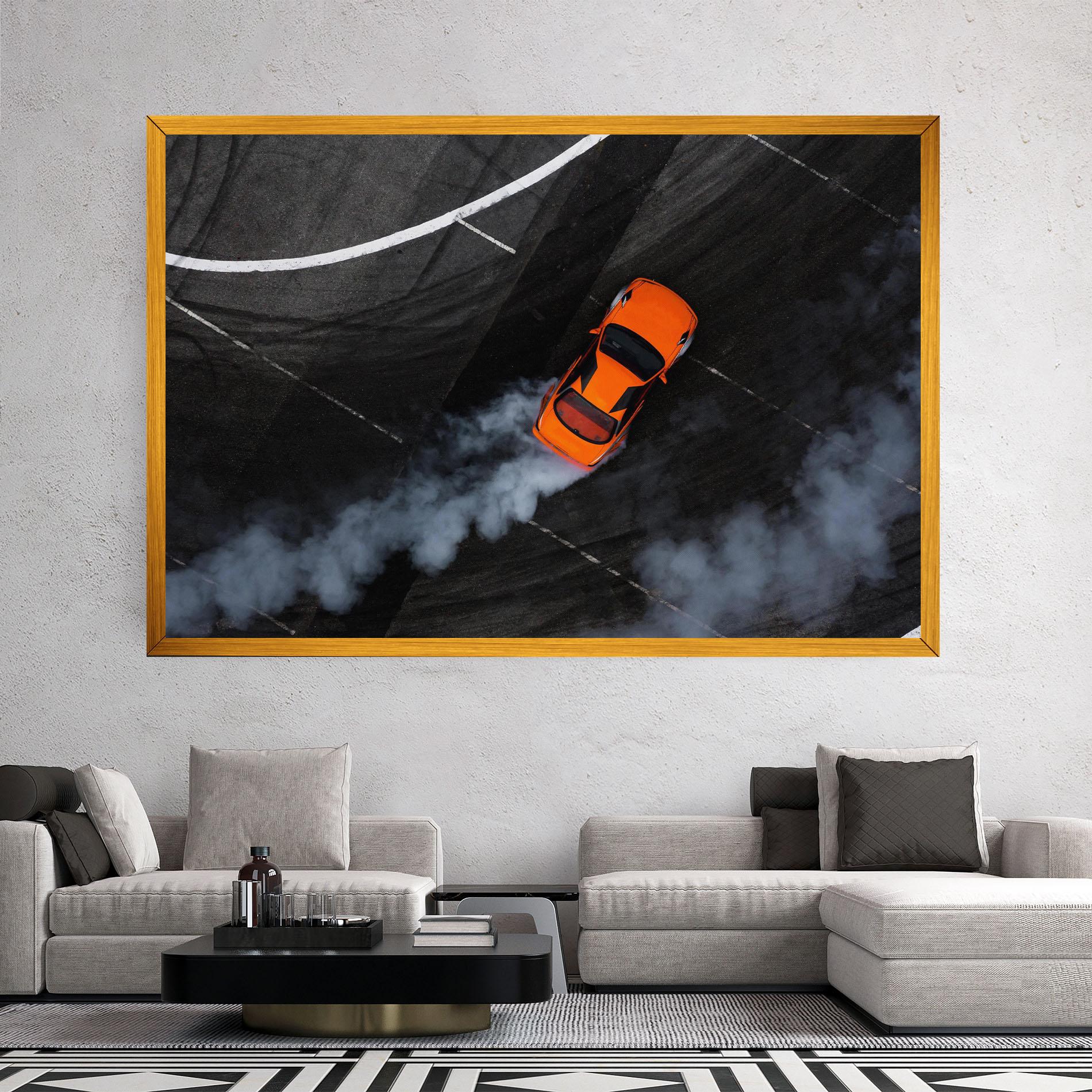 Tablou Canvas Orange Proche Drifting mockup 2