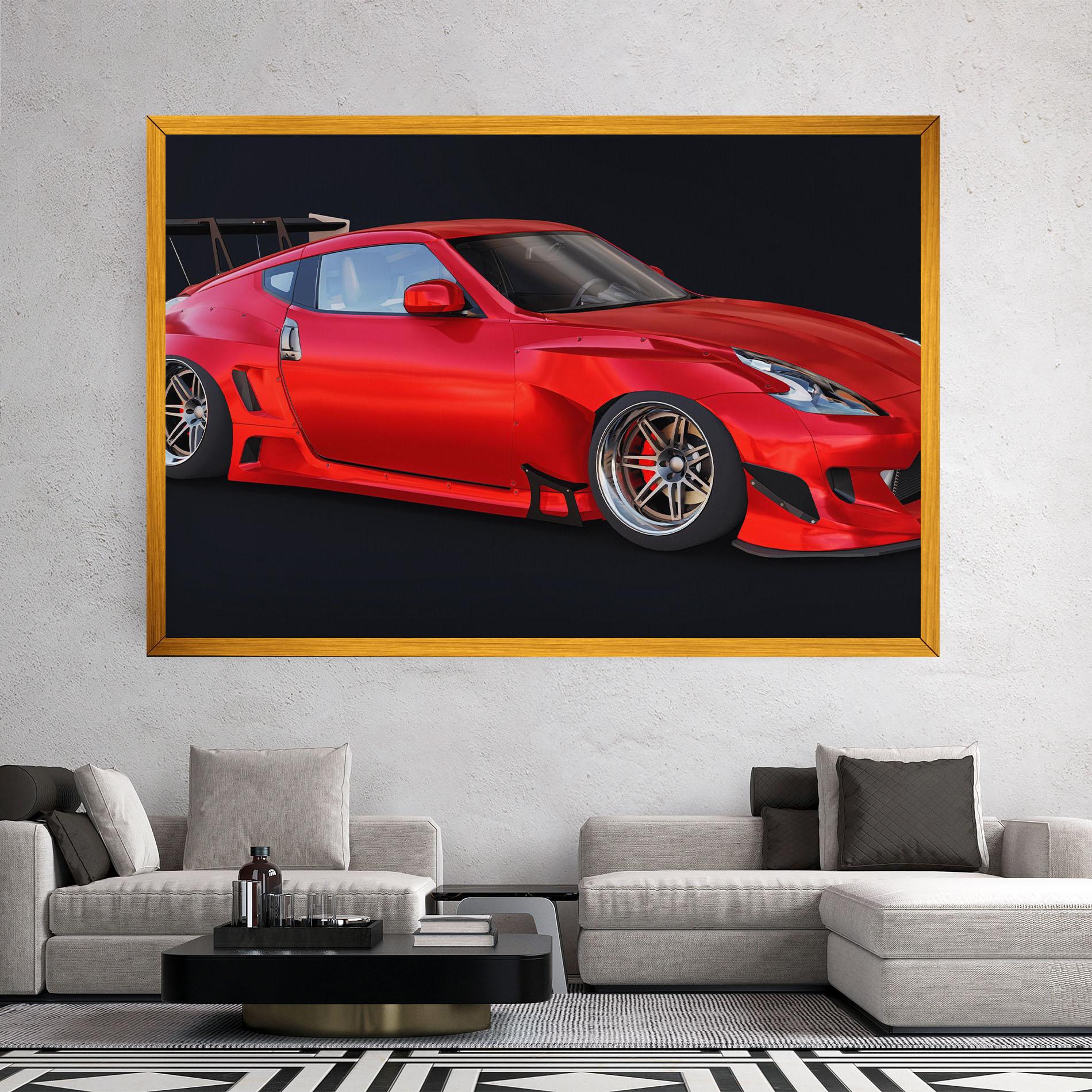 Tablou Canvas Red Tuned 350z mockup 2
