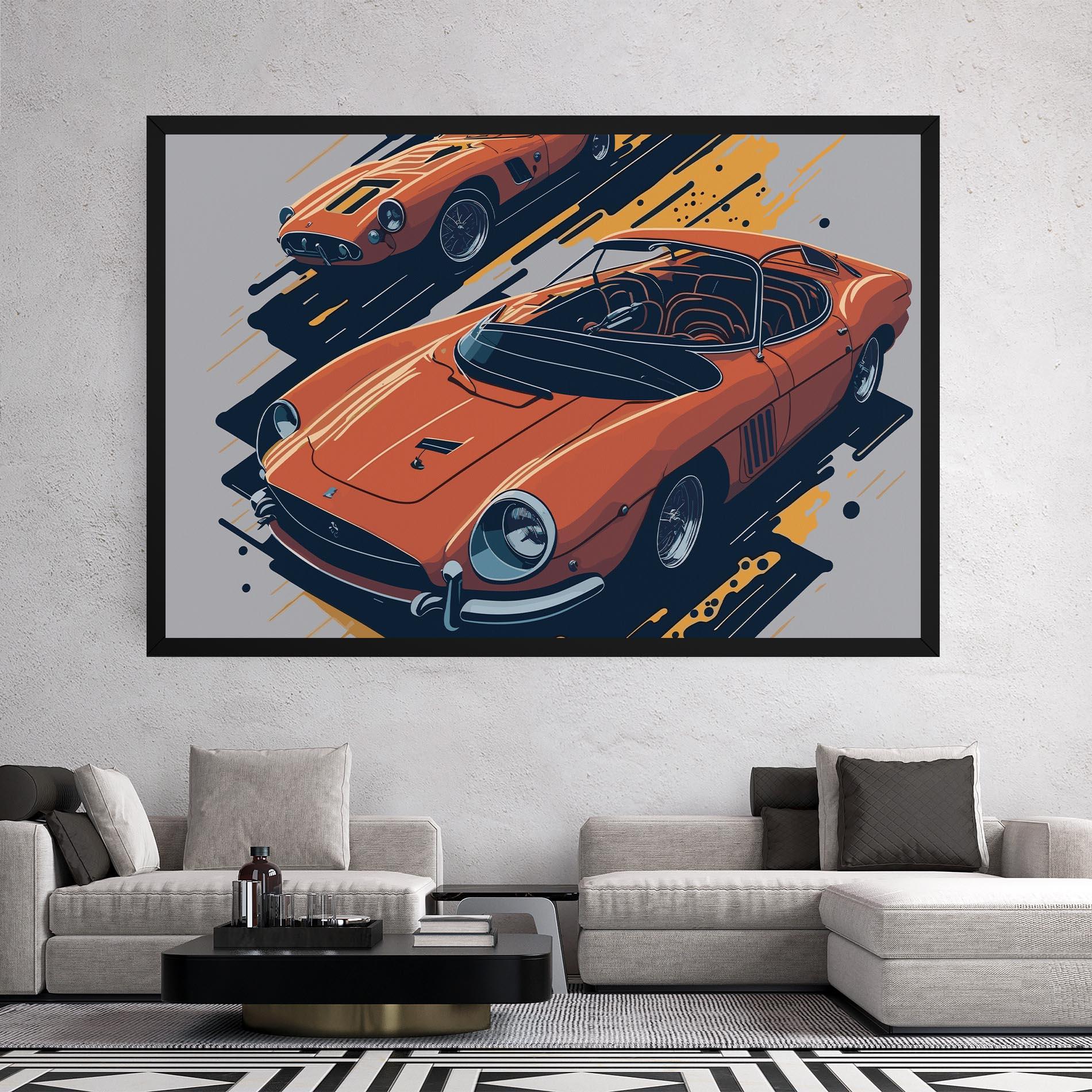 Tablou Canvas Ferrari 250 Gto mockup 2