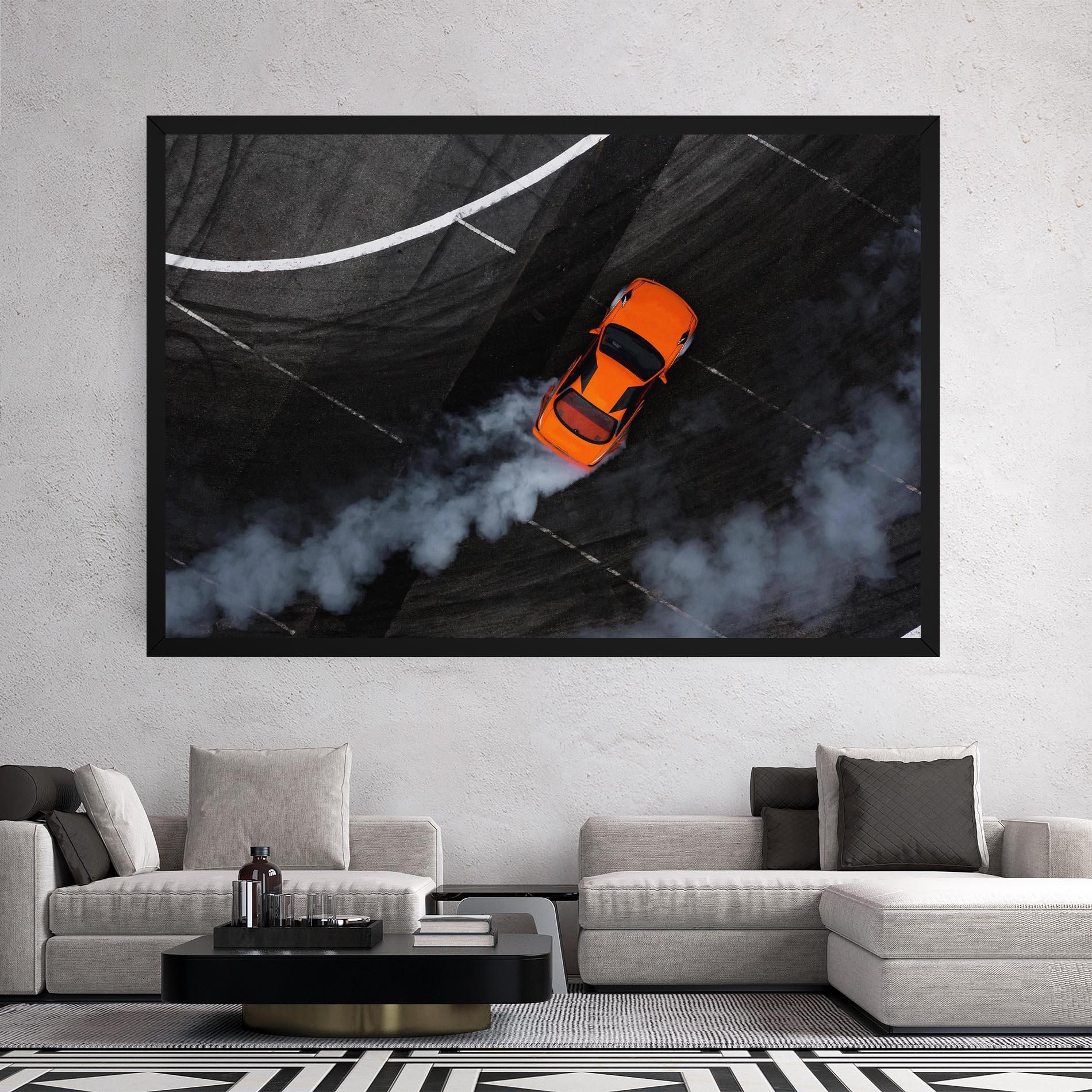 Tablou Canvas Orange Proche Drifting mockup 2