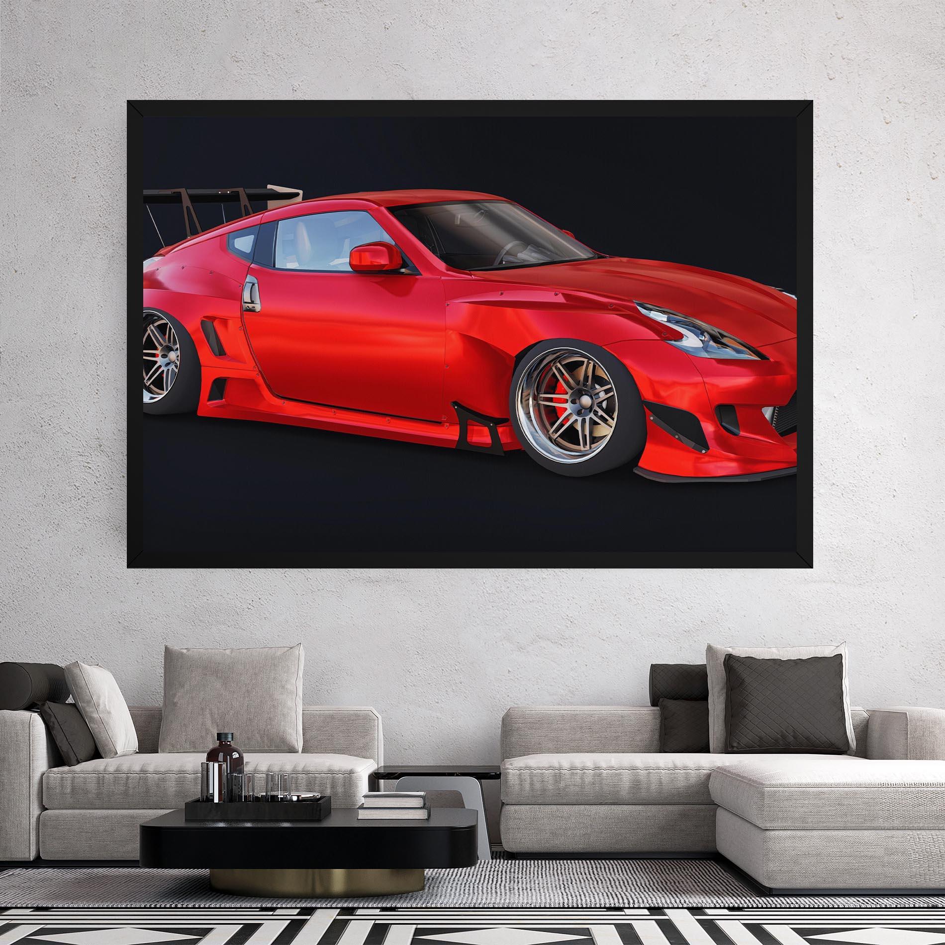 Tablou Canvas Red Tuned 350z mockup 2