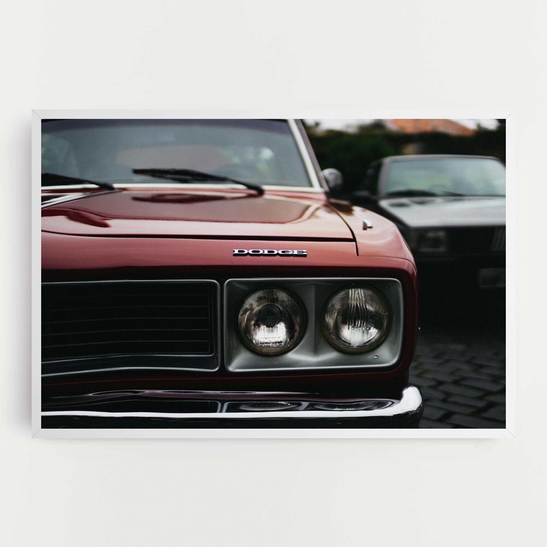 Tablou Canvas Dark Vintage Red mockup 0