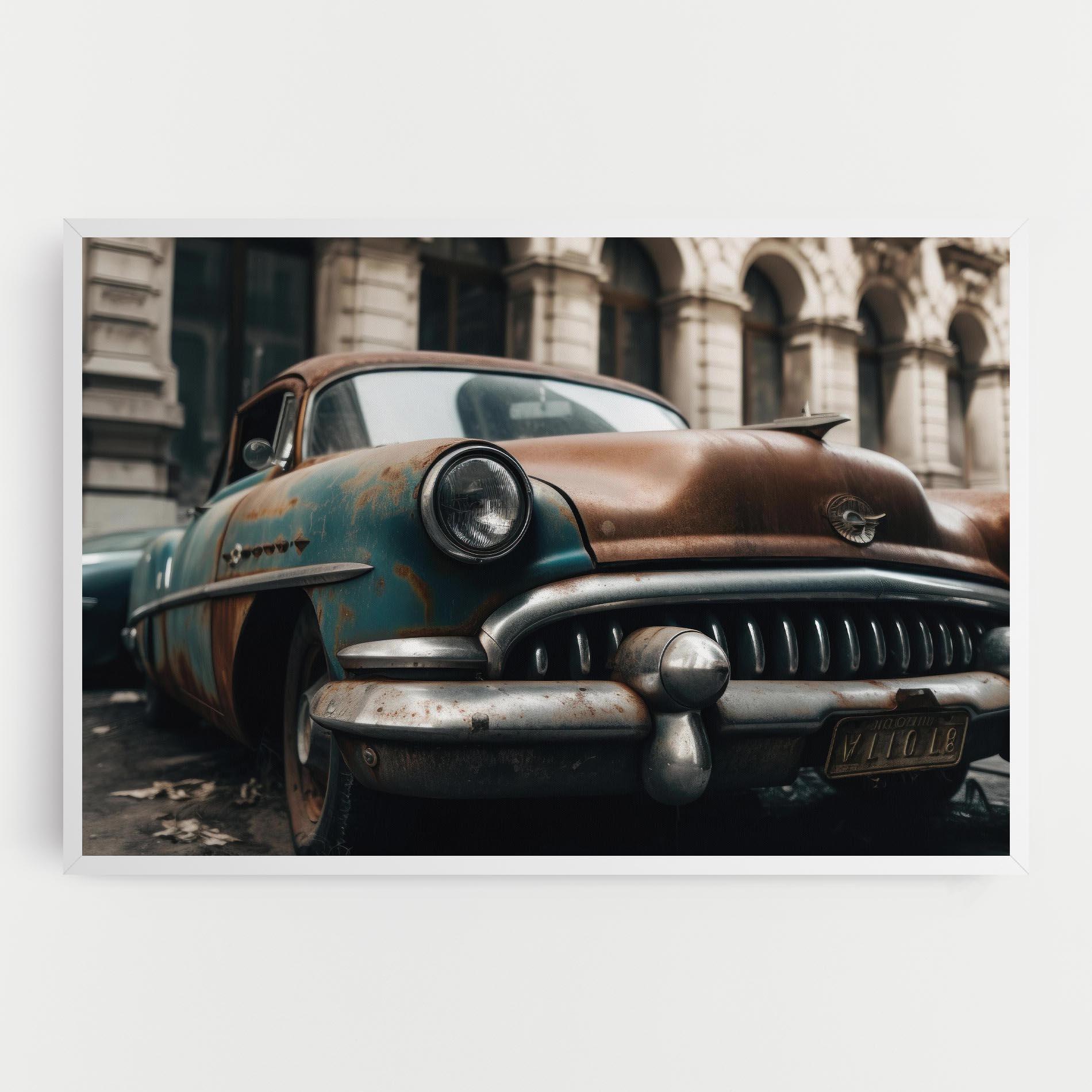 Tablou Canvas Old Brown Car mockup 0