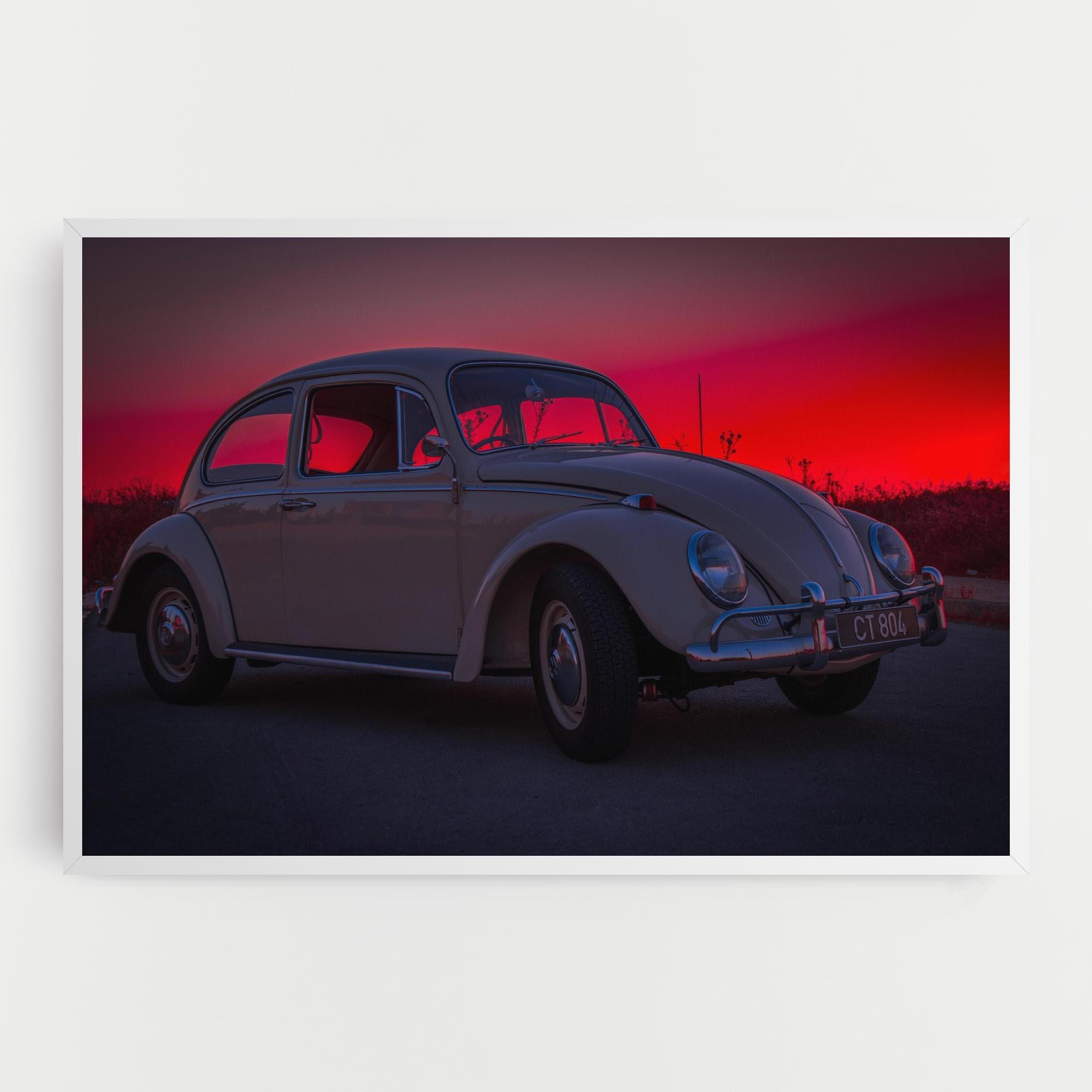 Tablou Canvas Old Car Sunset mockup 0