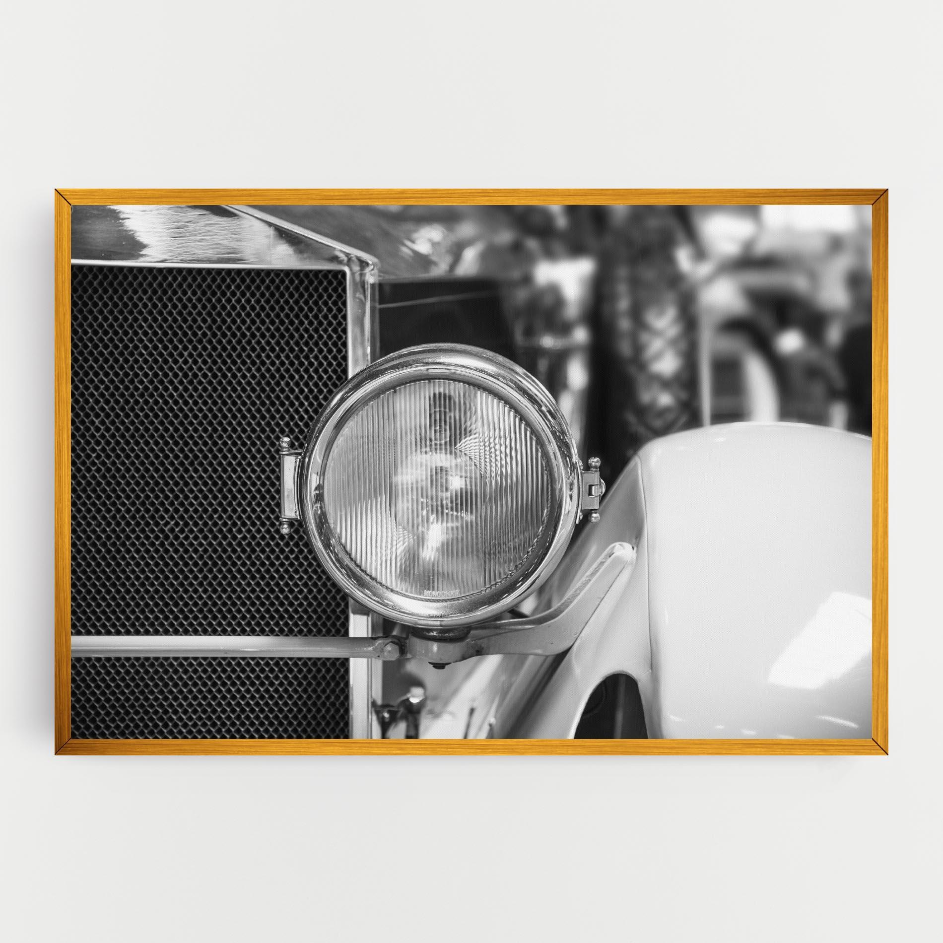 Tablou Canvas Closeup Grey Car mockup 0