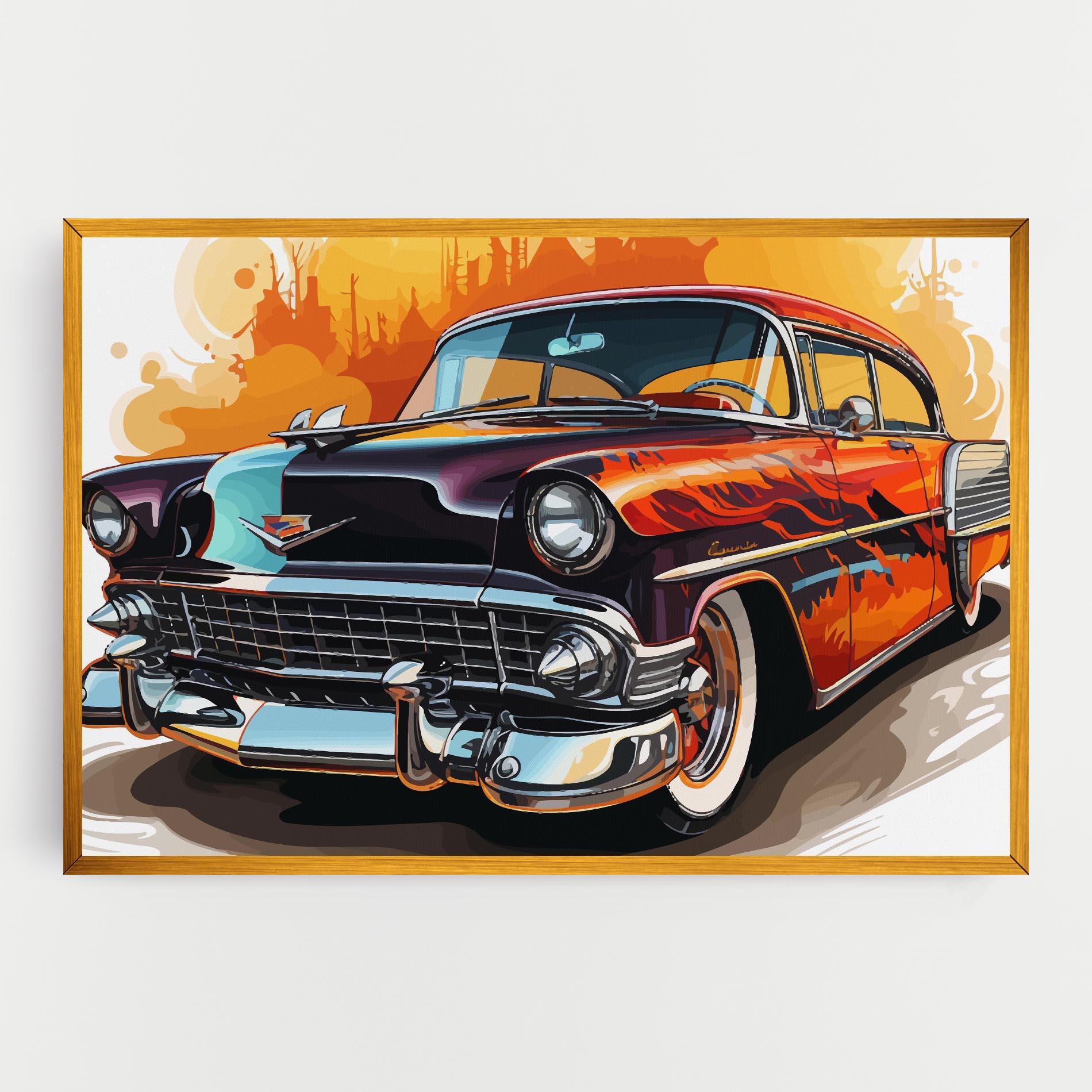 Tablou Canvas Cool Vintage Car mockup 0