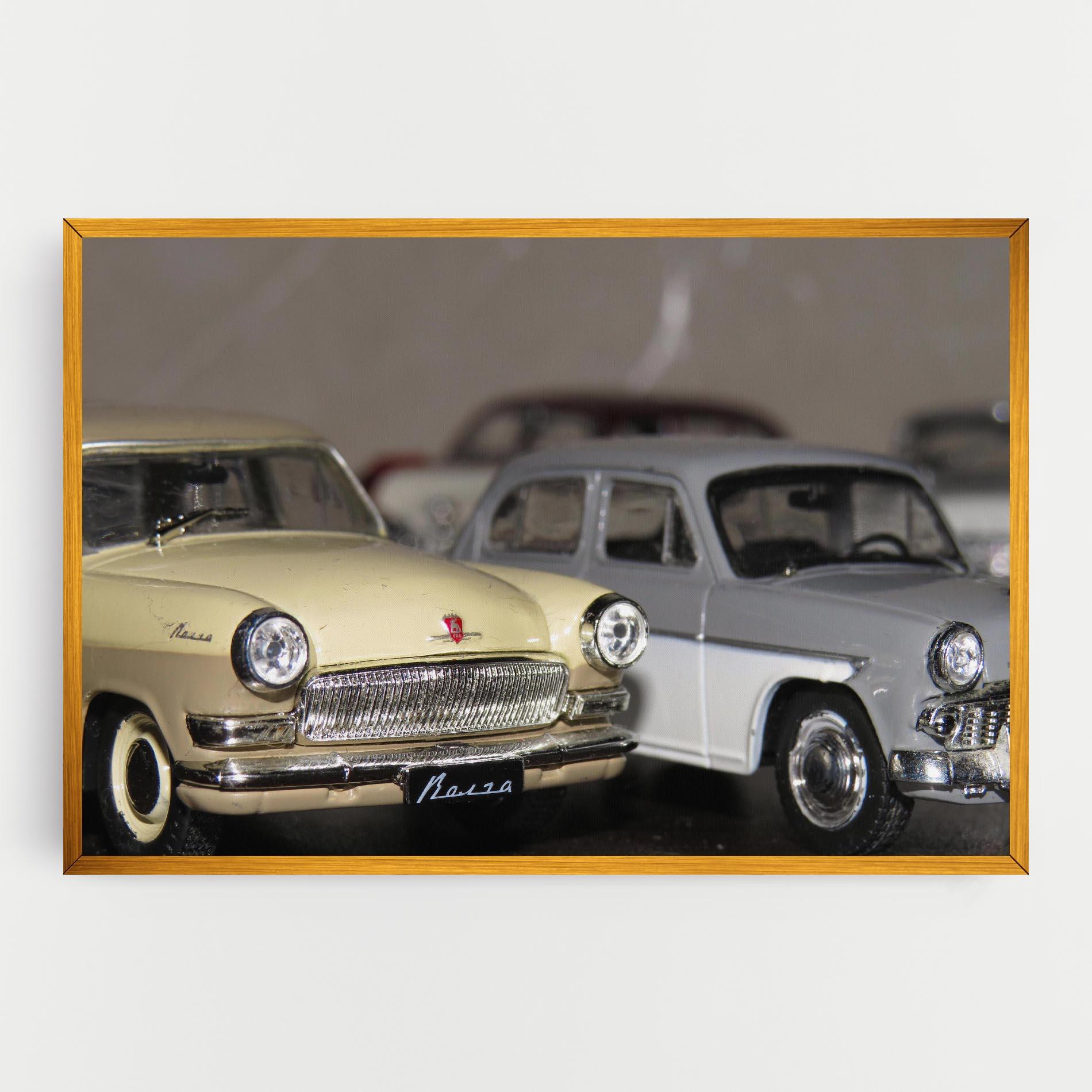 Tablou Canvas Cream Grey Car mockup 0