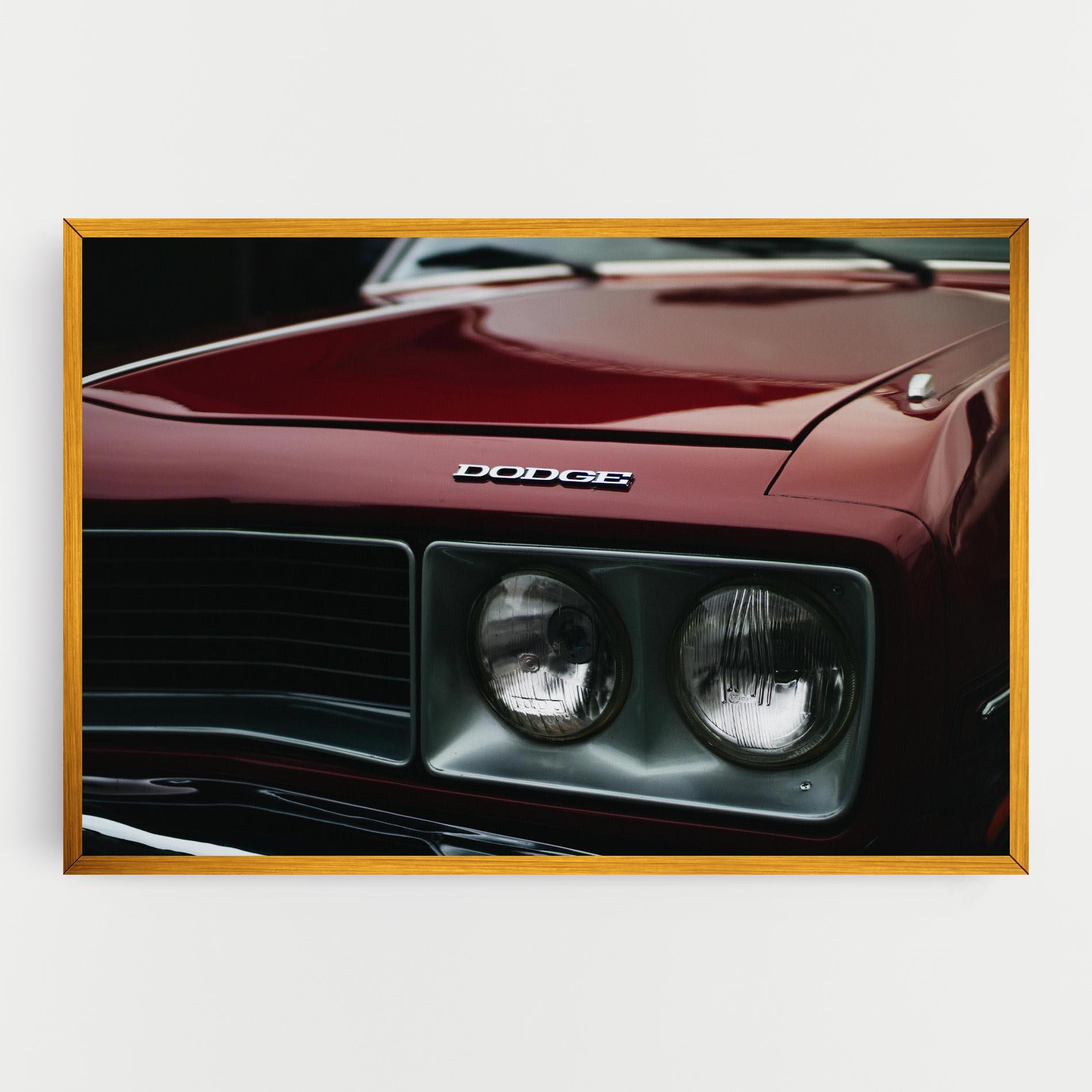 Tablou Canvas Dark Red Car mockup 0