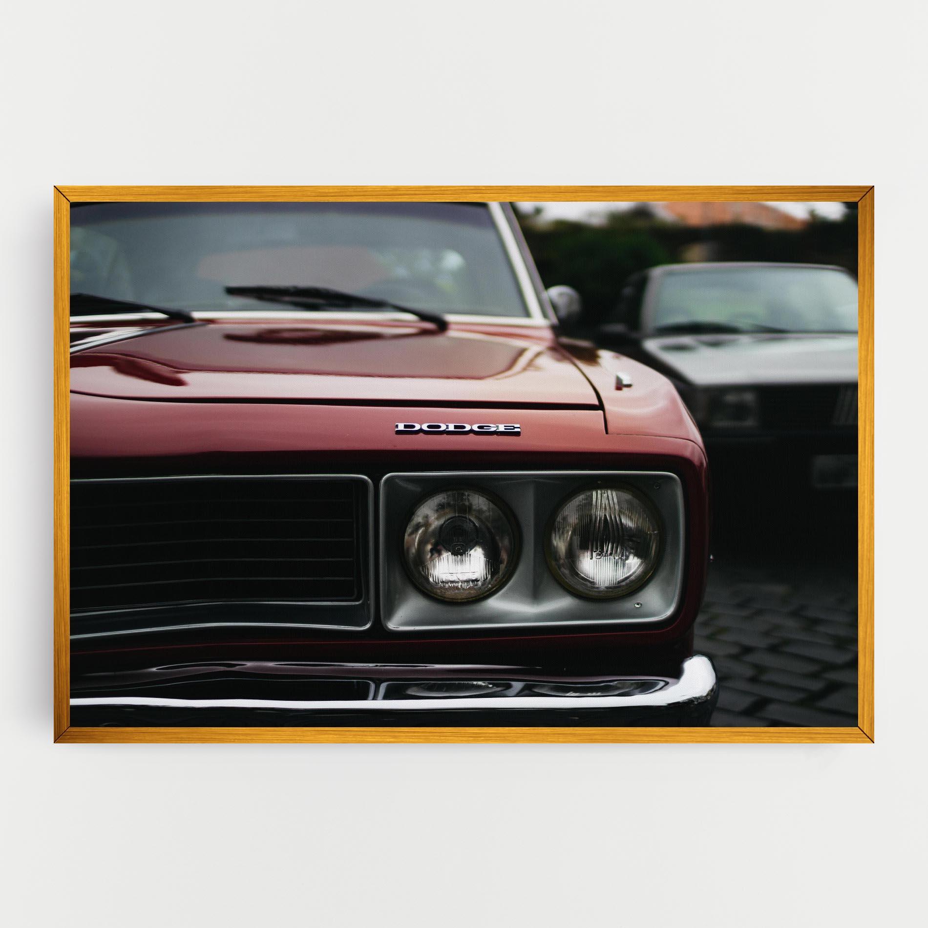 Tablou Canvas Dark Vintage Red mockup 0