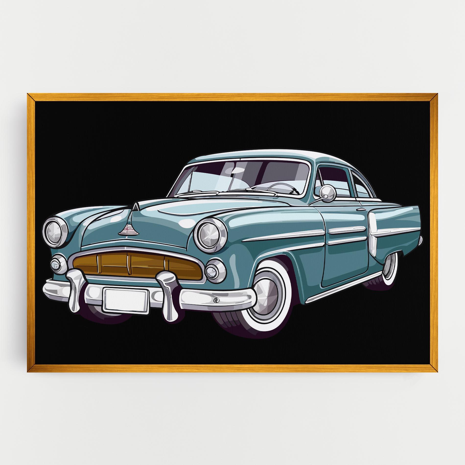 Tablou Canvas Ford Thunderbolt mockup 0