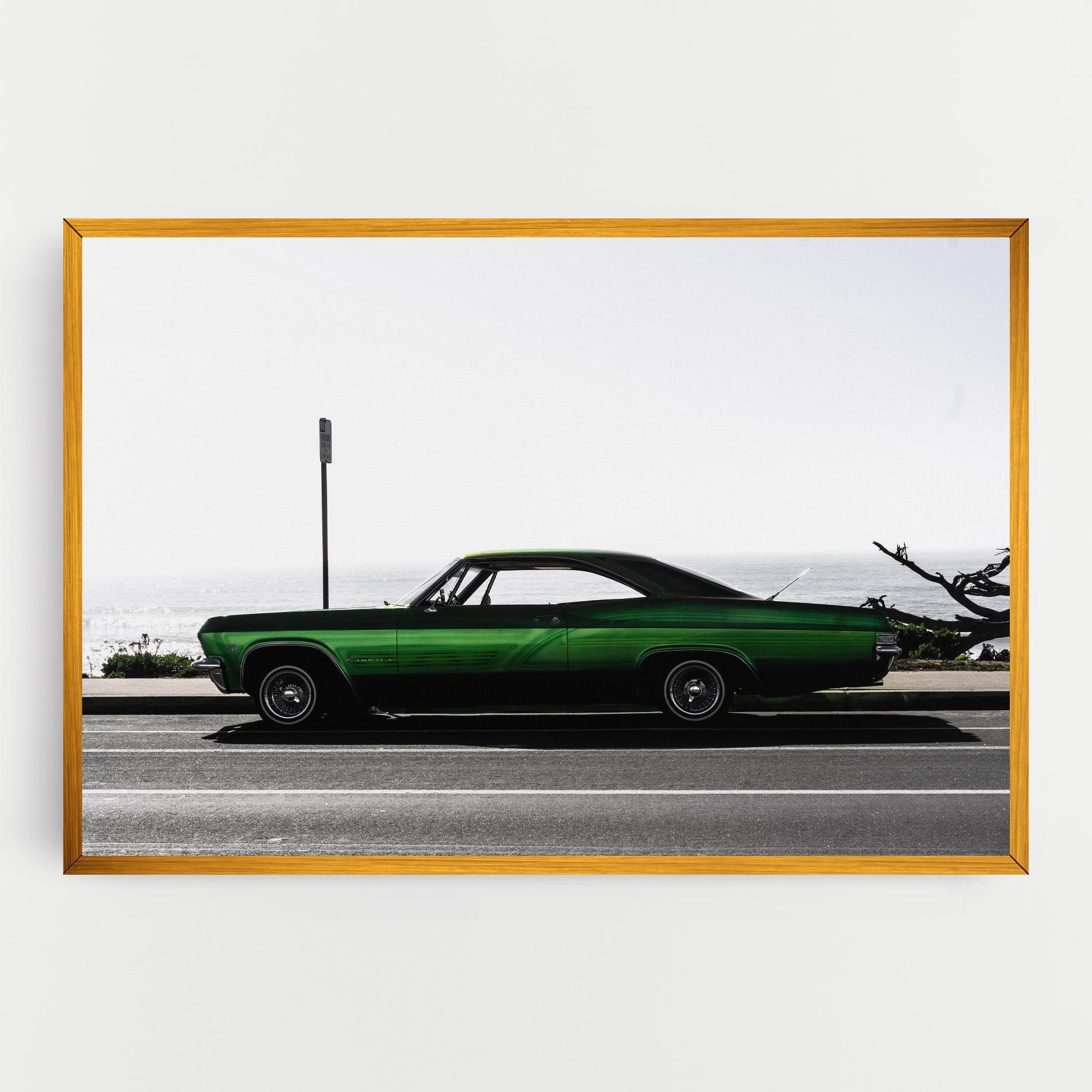 Nice Green Car mockup 0