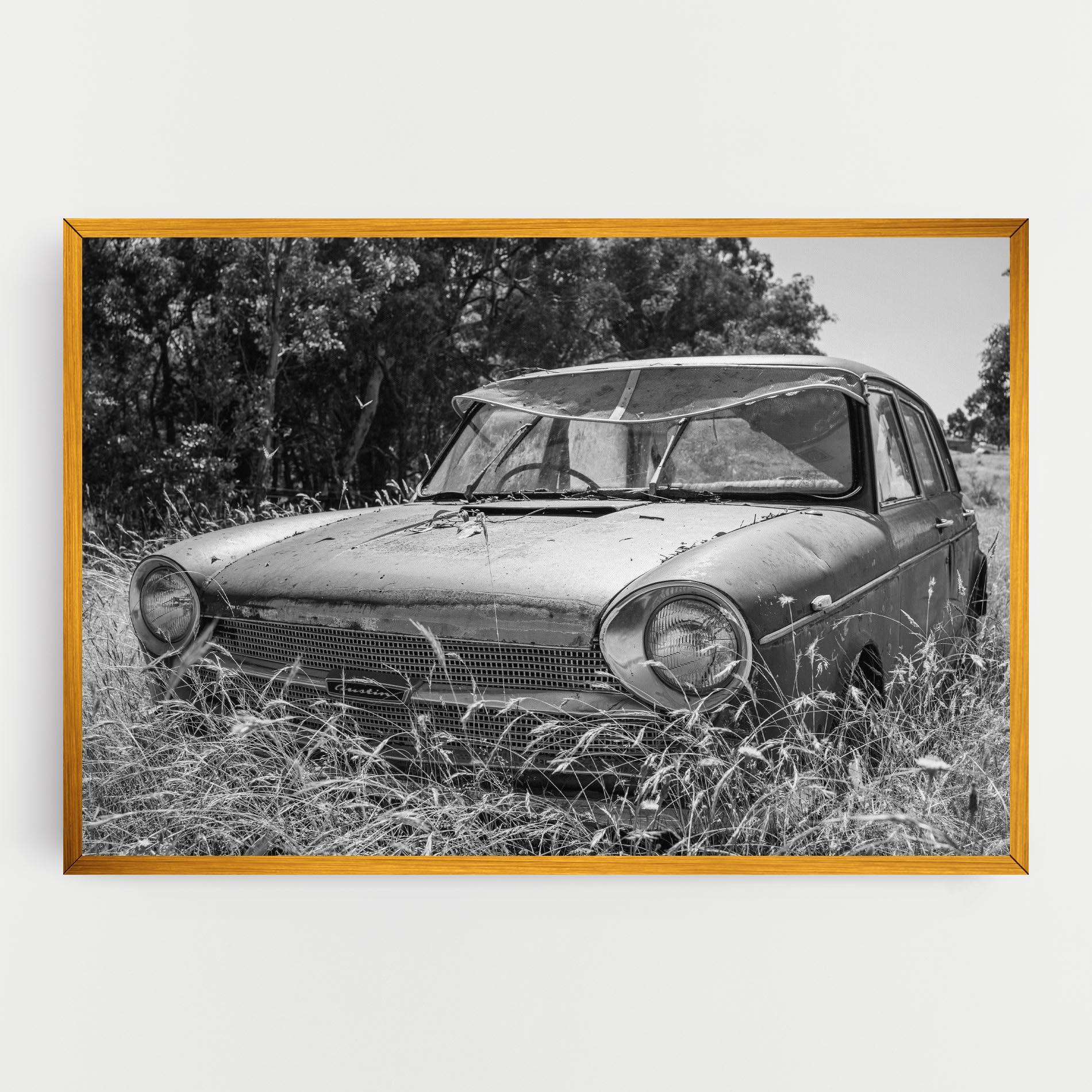 Tablou Canvas Old Field Car mockup 0