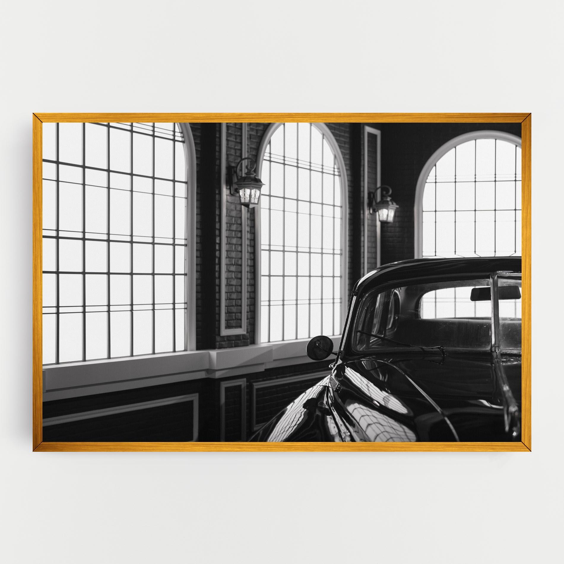 Tablou Canvas Window Old Car mockup 0