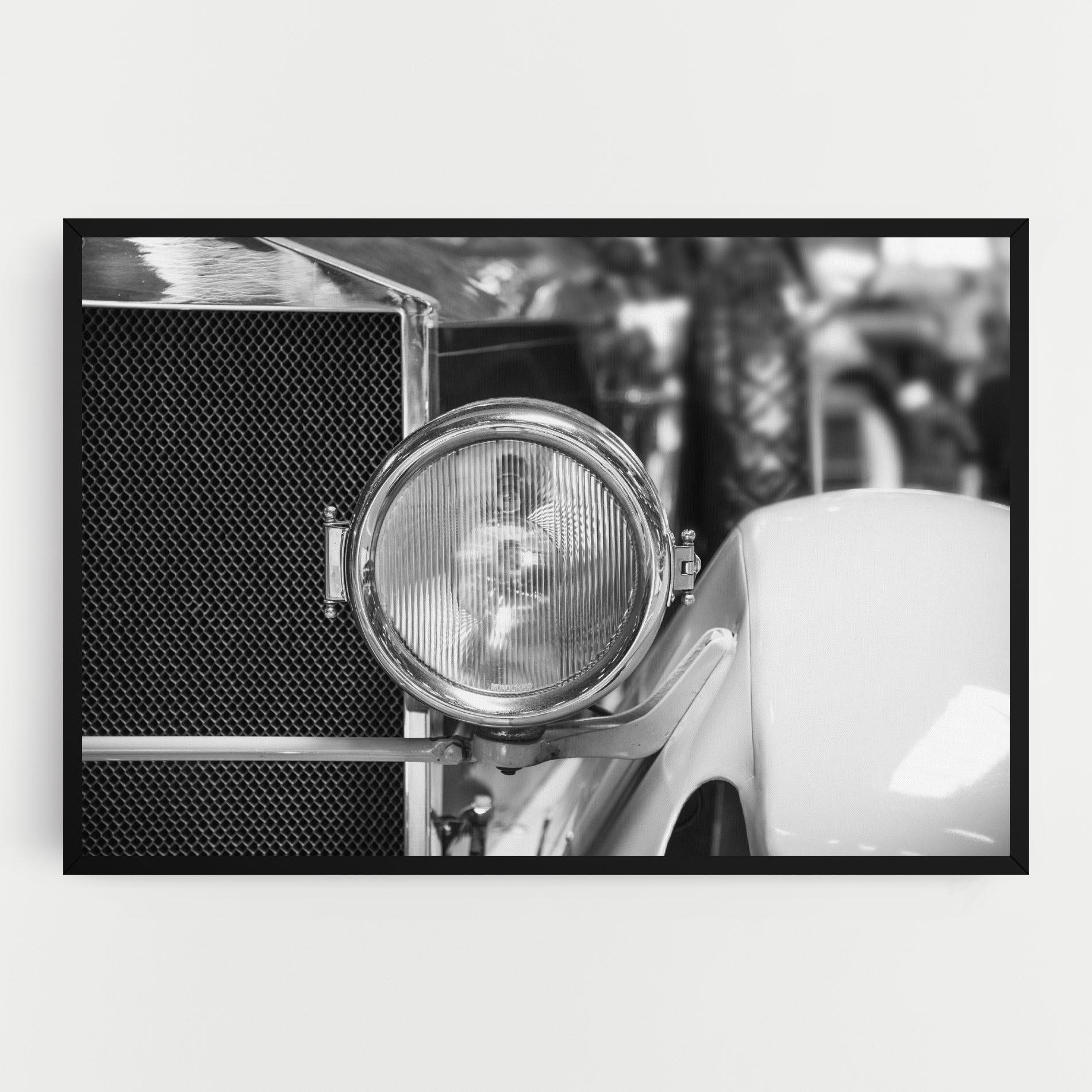 Tablou Canvas Closeup Grey Car mockup 0