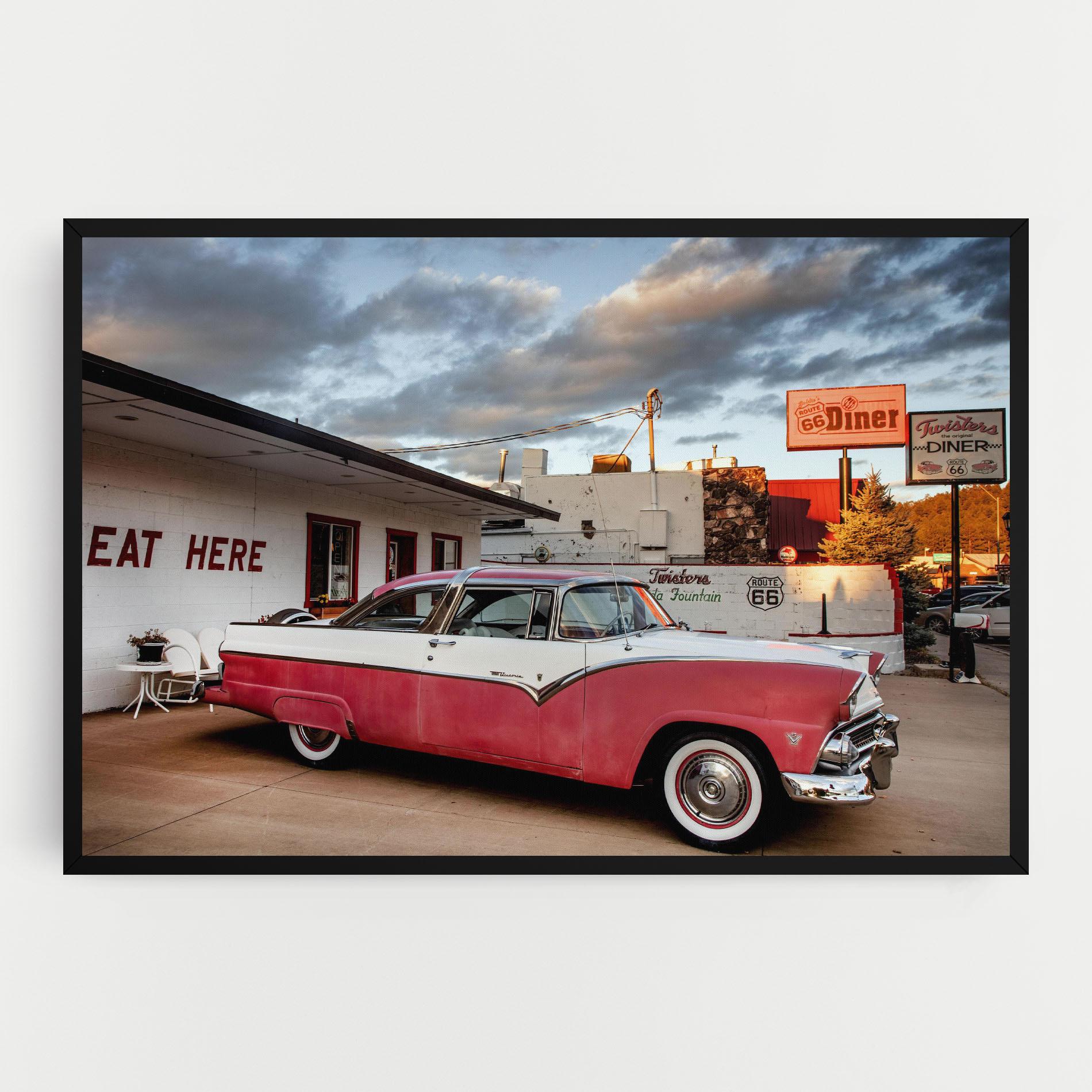 Tablou Canvas Cloud Old Car mockup 0