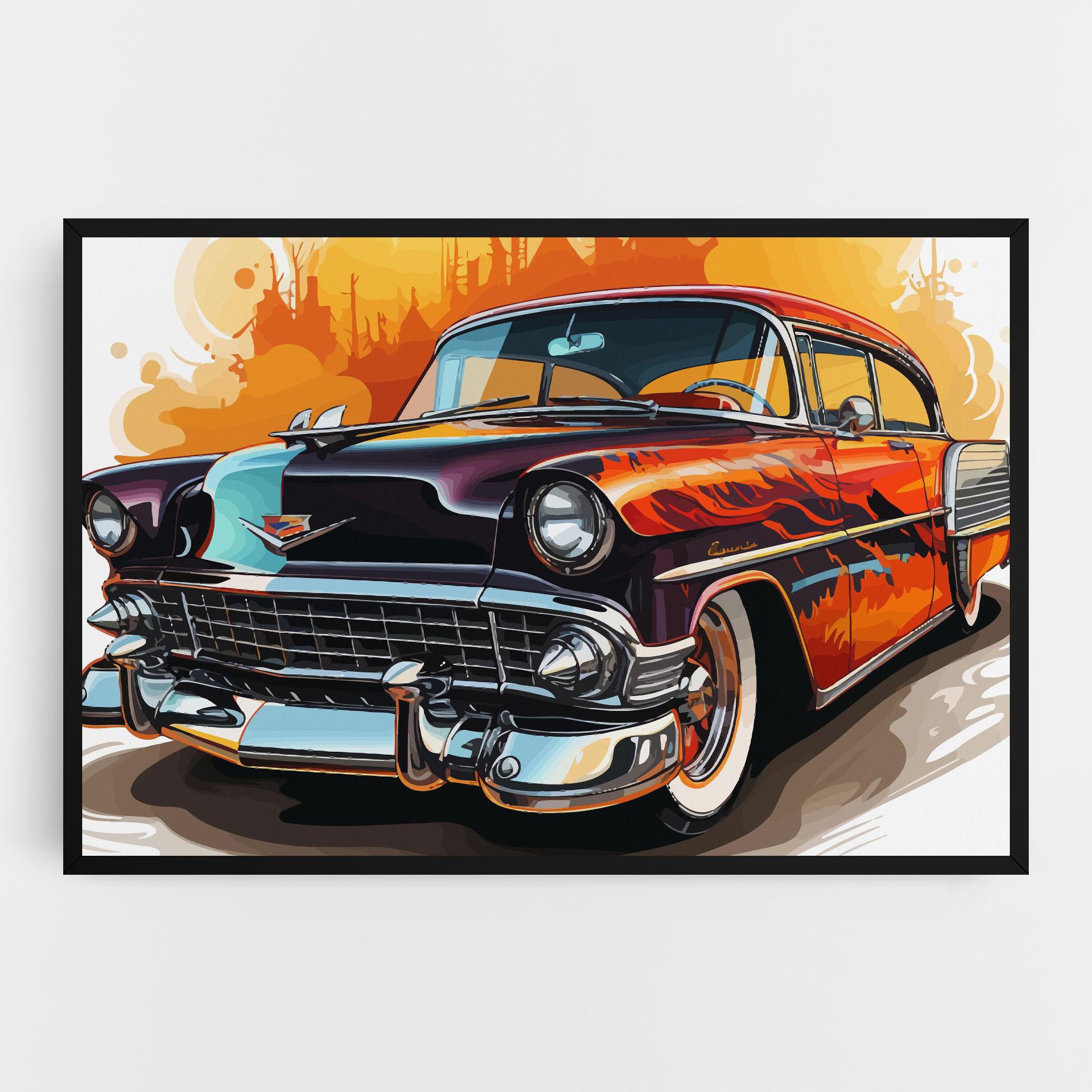 Tablou Canvas Cool Vintage Car mockup 0