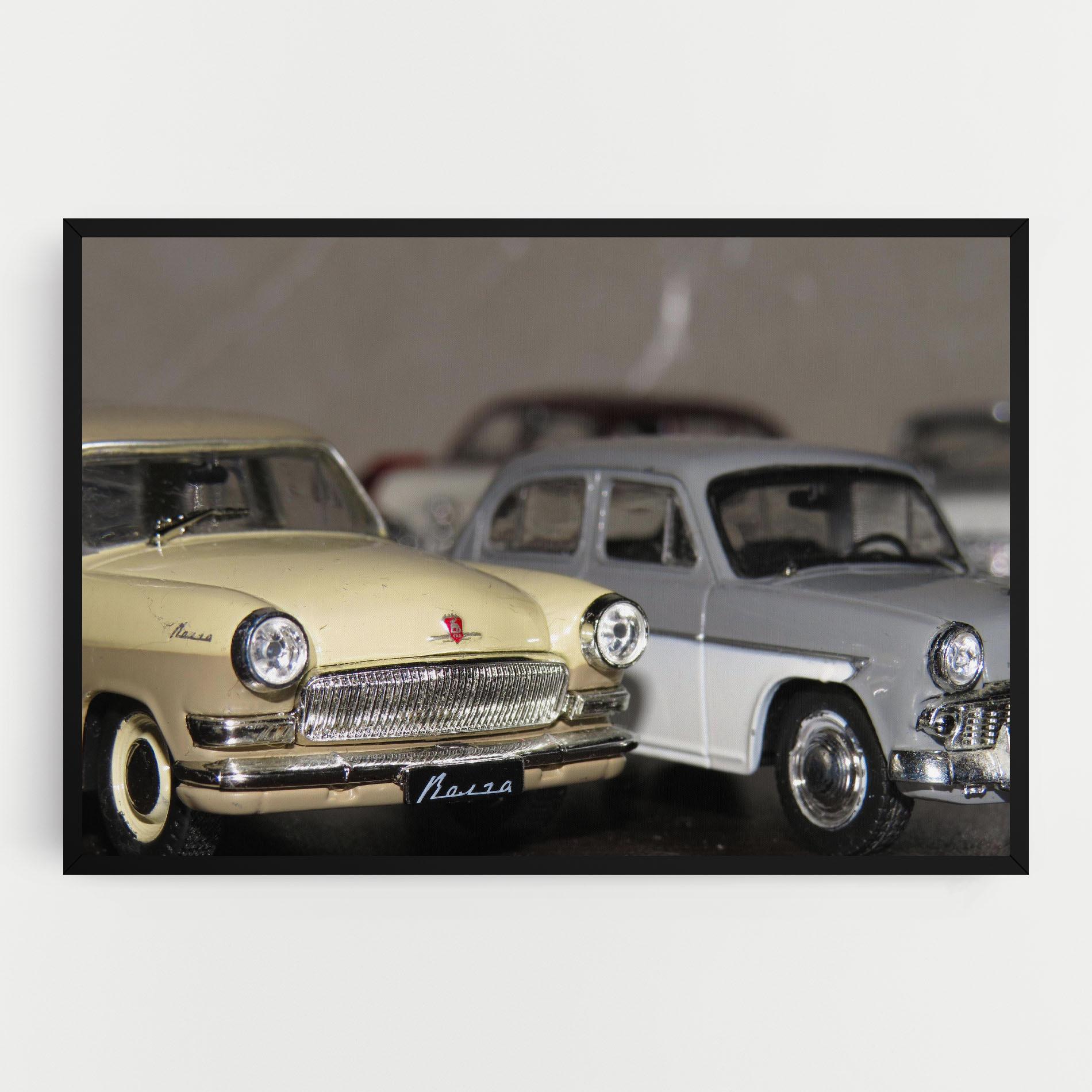 Tablou Canvas Cream Grey Car mockup 0