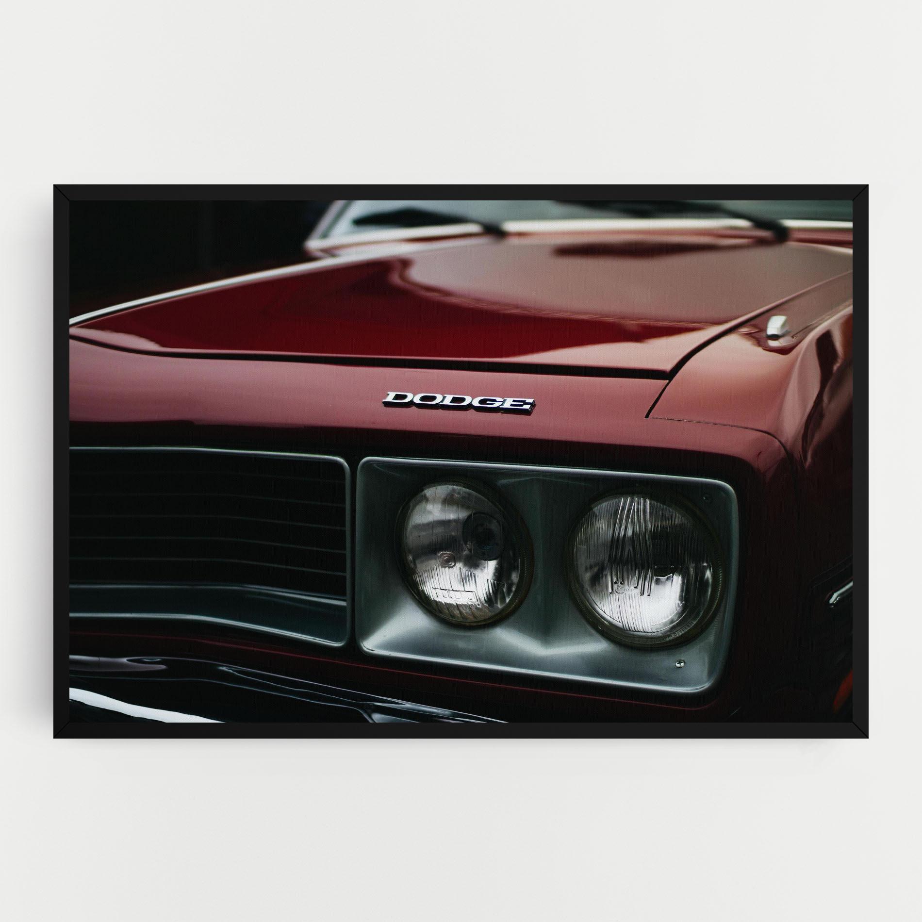 Tablou Canvas Dark Red Car mockup 0
