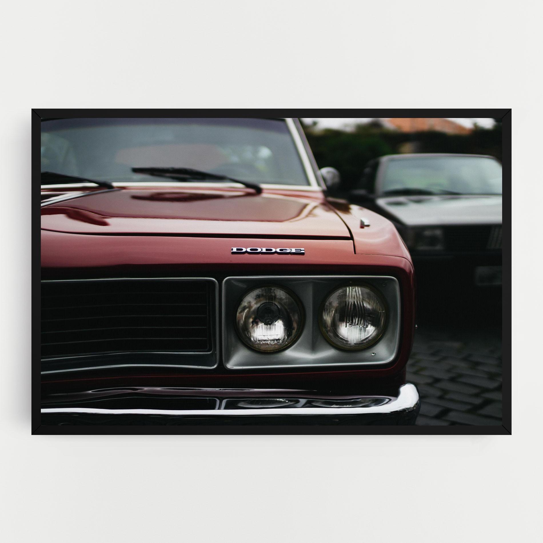 Tablou Canvas Dark Vintage Red mockup 0