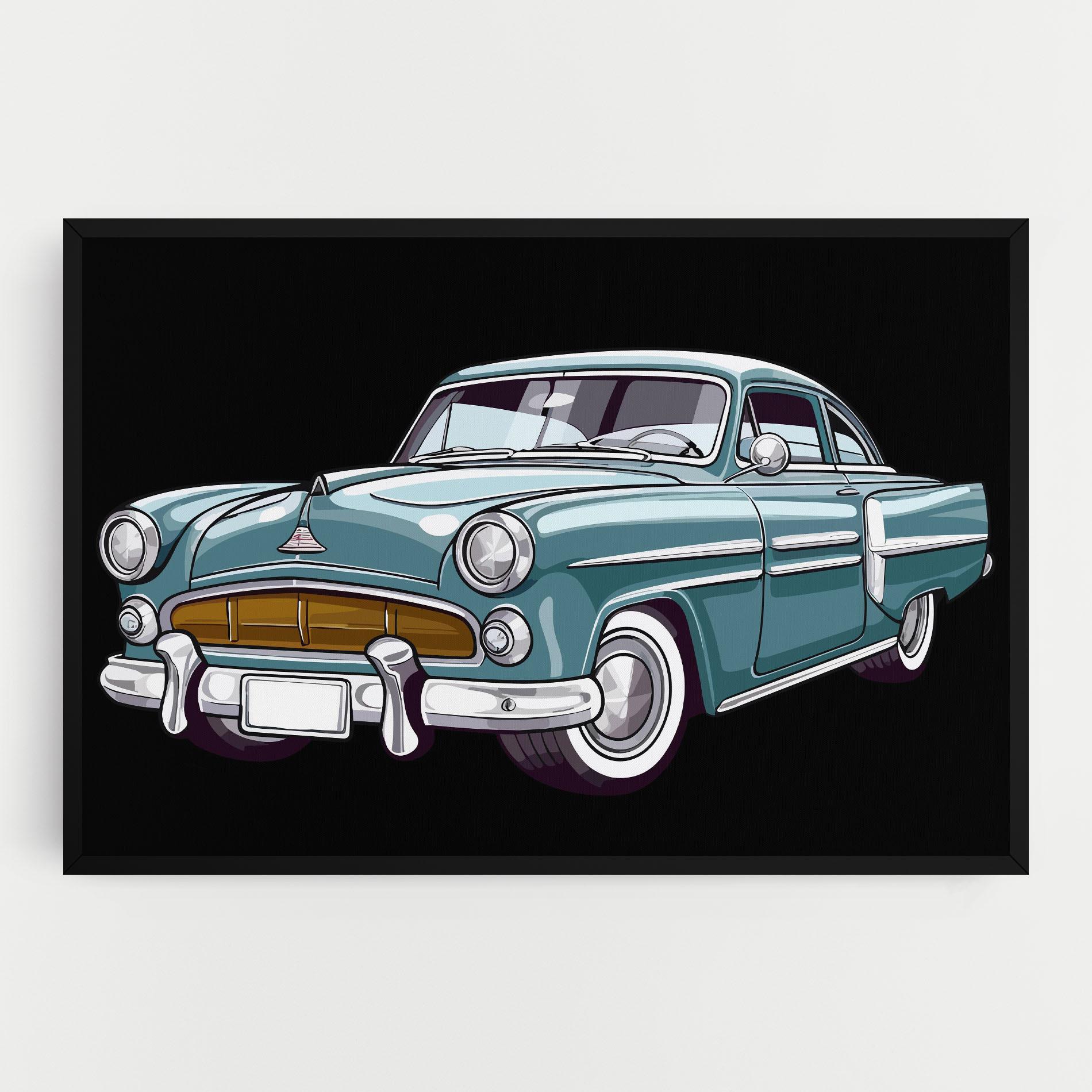 Tablou Canvas Ford Thunderbolt mockup 0