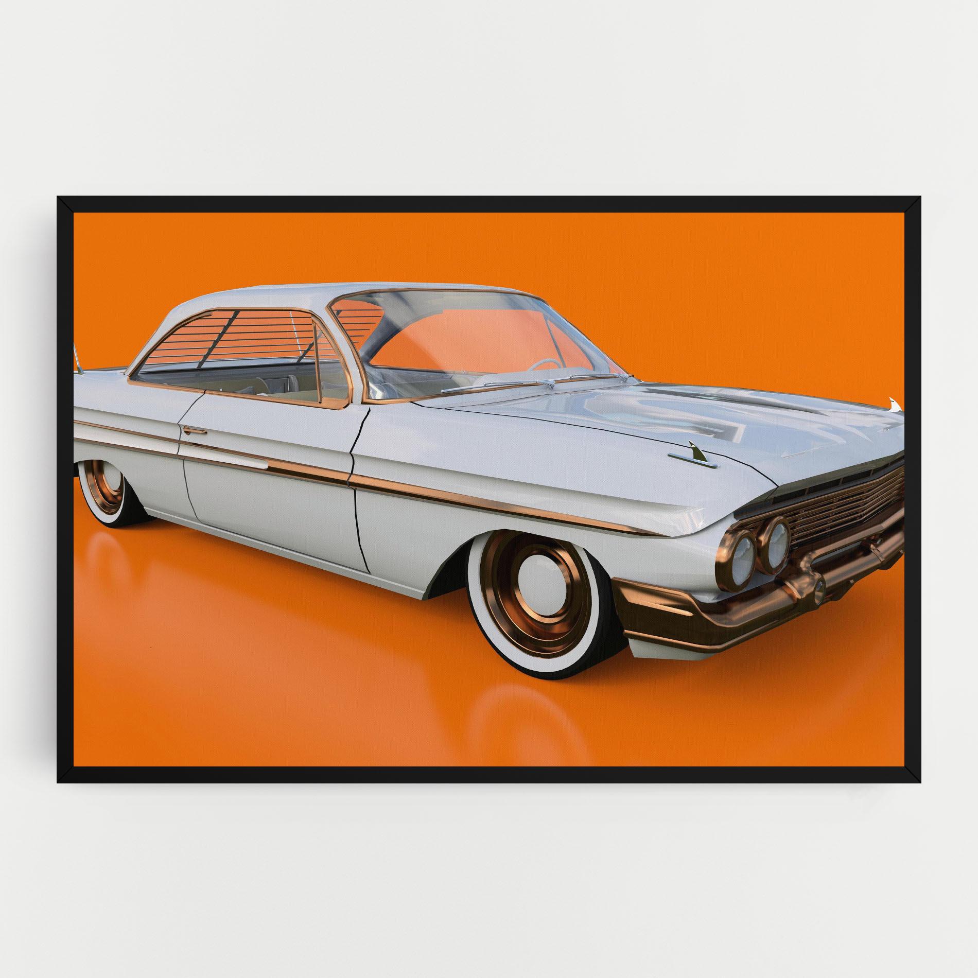 Tablou Canvas Old American Car mockup 0