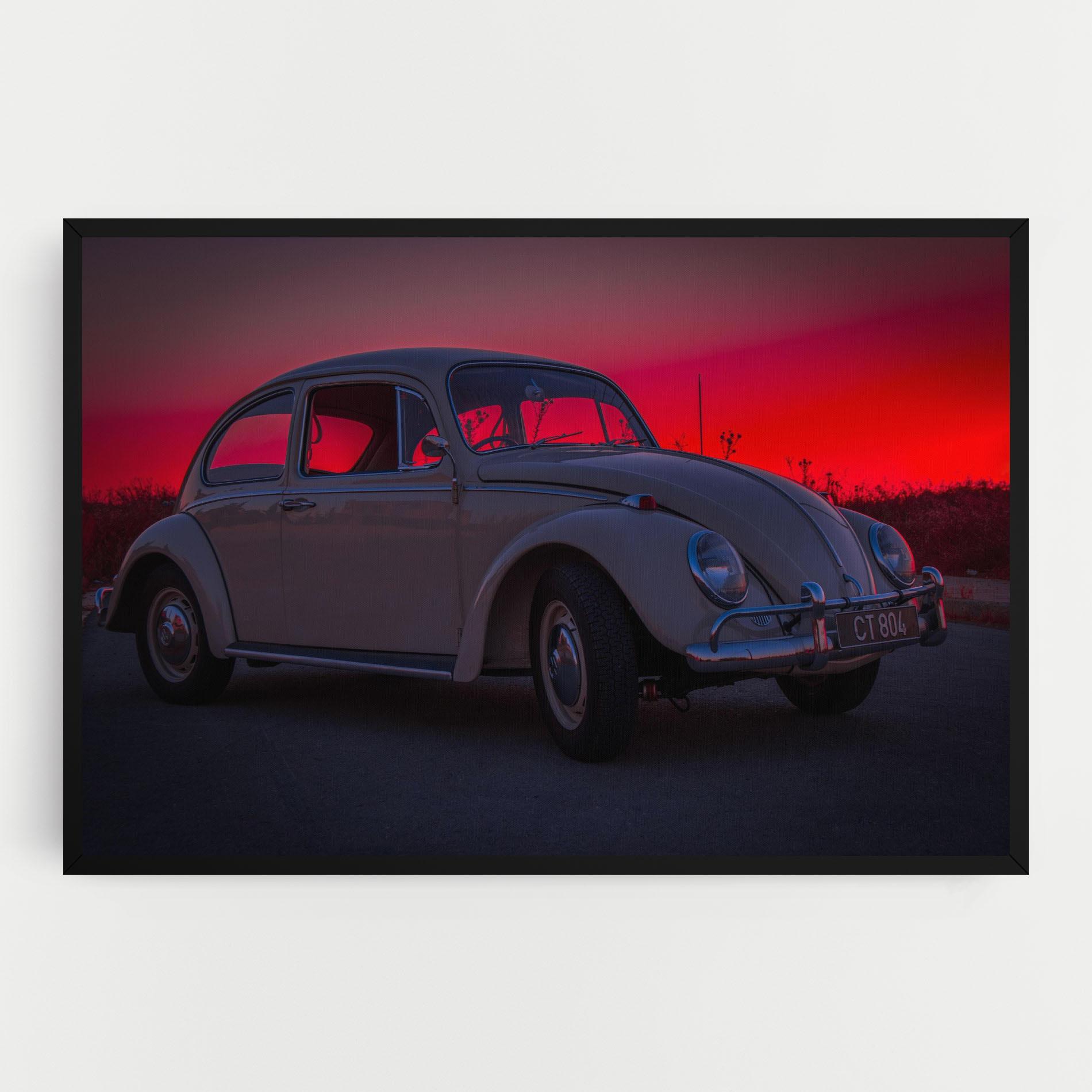 Tablou Canvas Old Car Sunset mockup 0