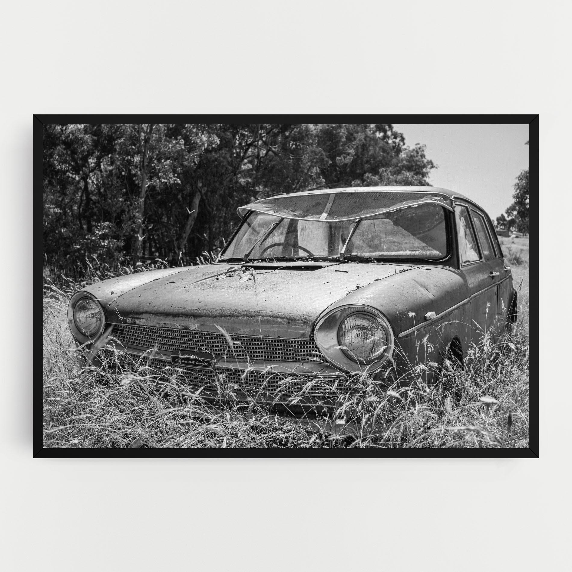 Tablou Canvas Old Field Car mockup 0