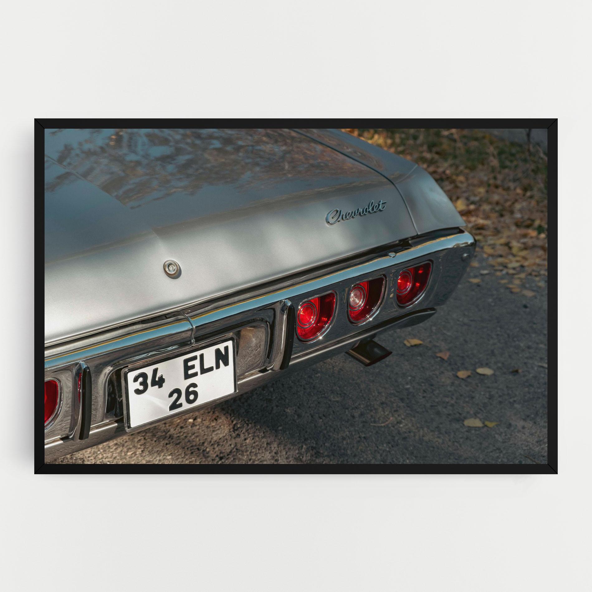 Tablou Canvas Old Grey Car mockup 0