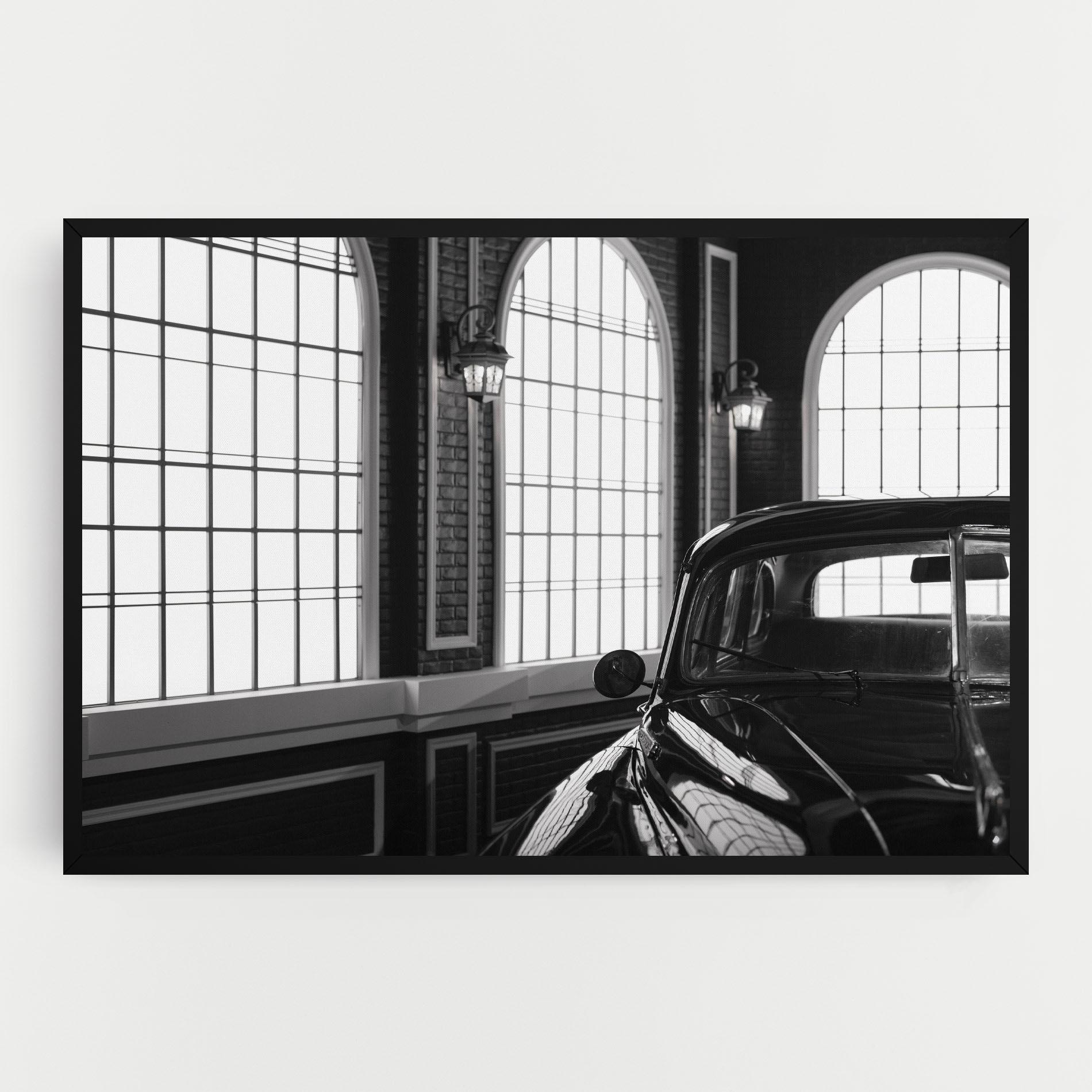 Tablou Canvas Window Old Car mockup 0