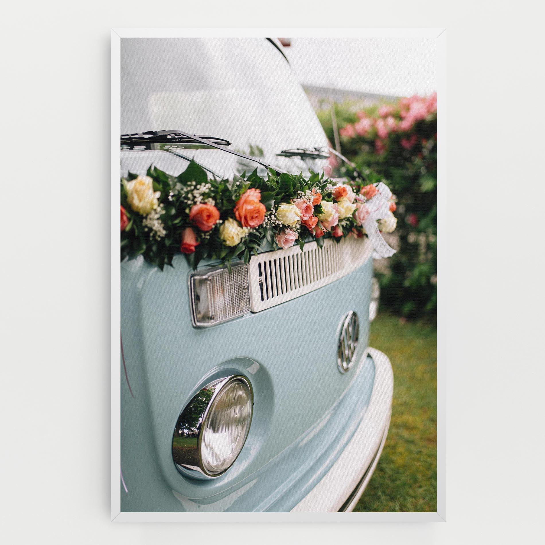 Tablou Canvas Vintage Rose Van mockup 0