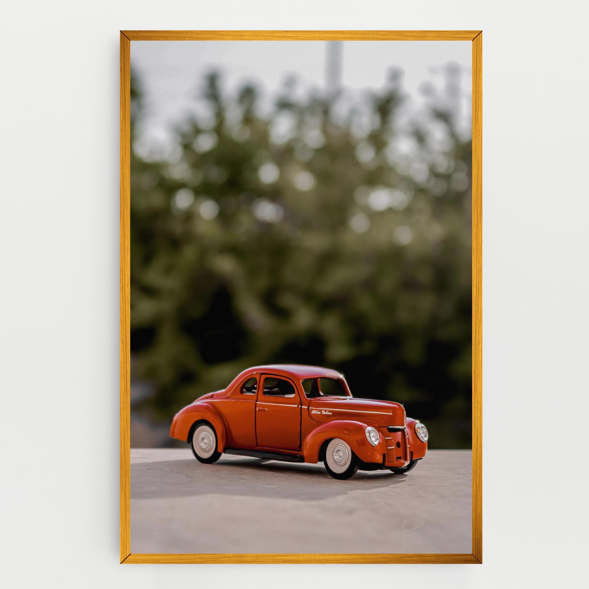 Tablou Canvas Vintage Orange Toy mockup 0
