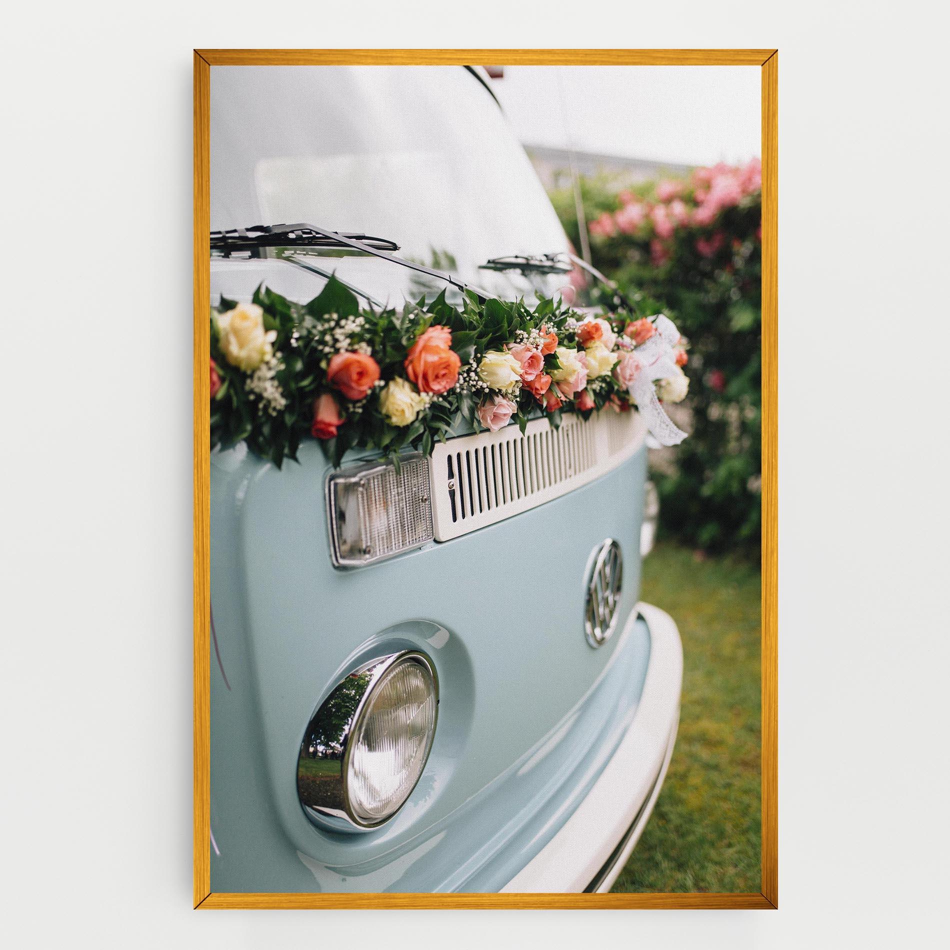 Tablou Canvas Vintage Rose Van mockup 0