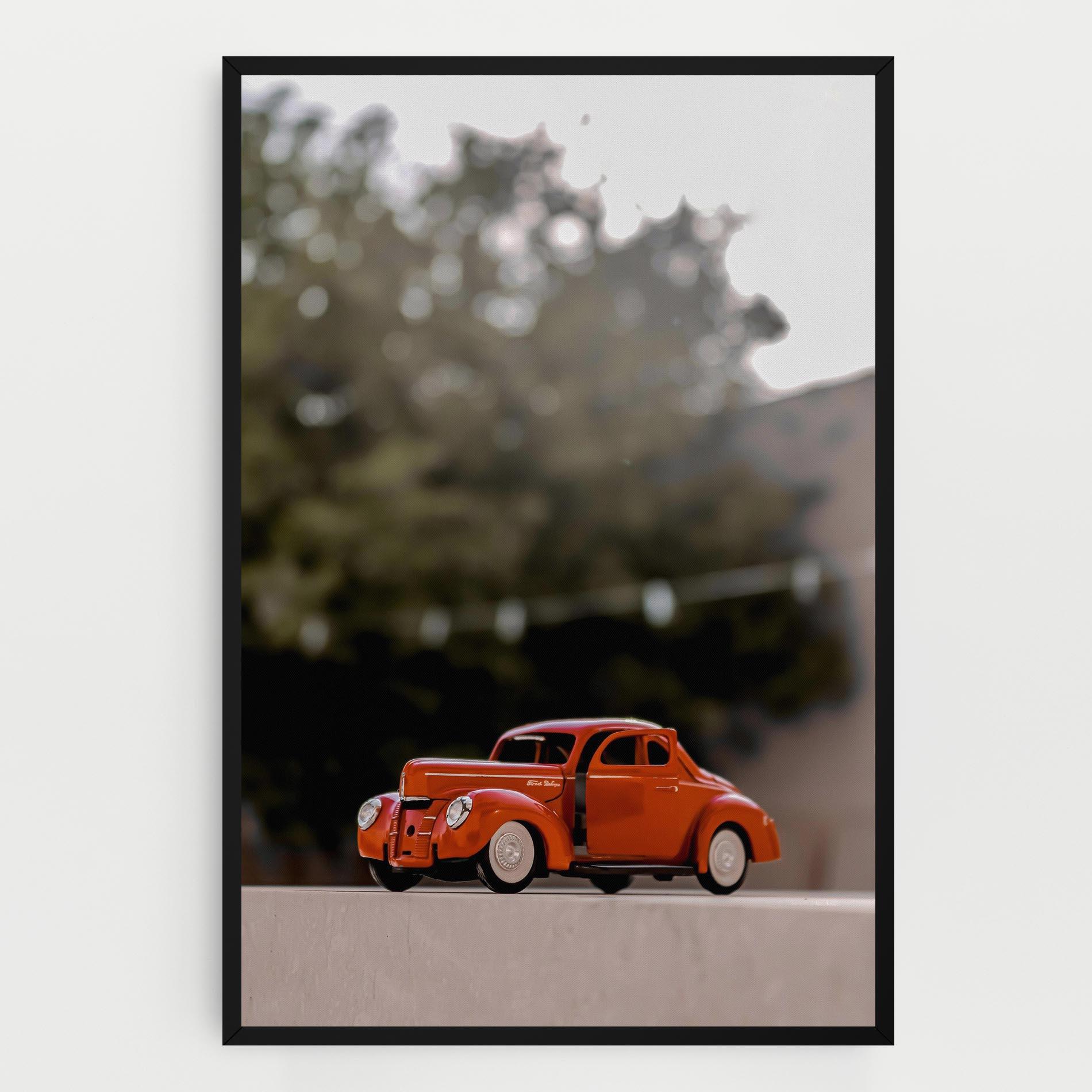 Tablou Canvas Orange Toy Car mockup 0