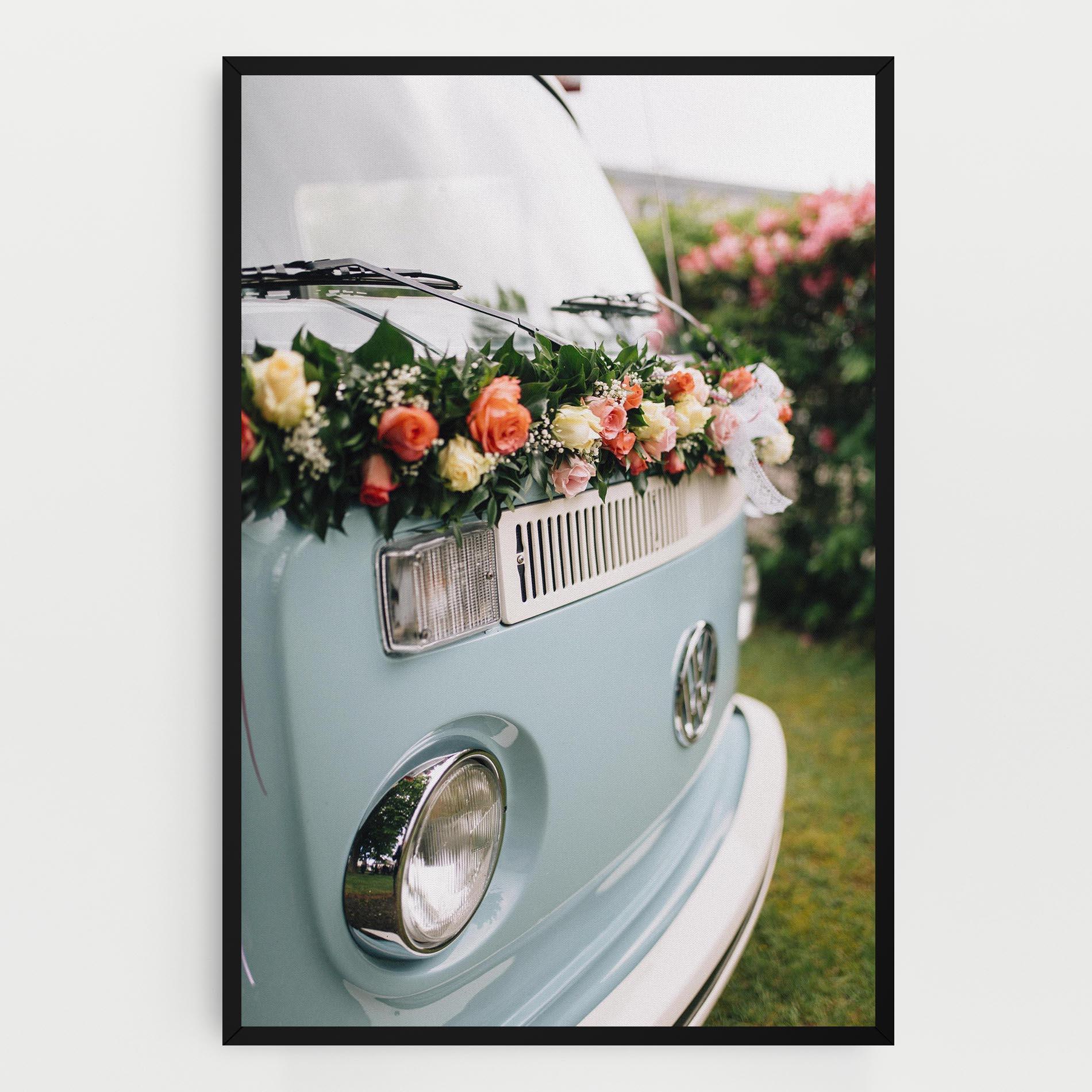 Tablou Canvas Vintage Rose Van mockup 0