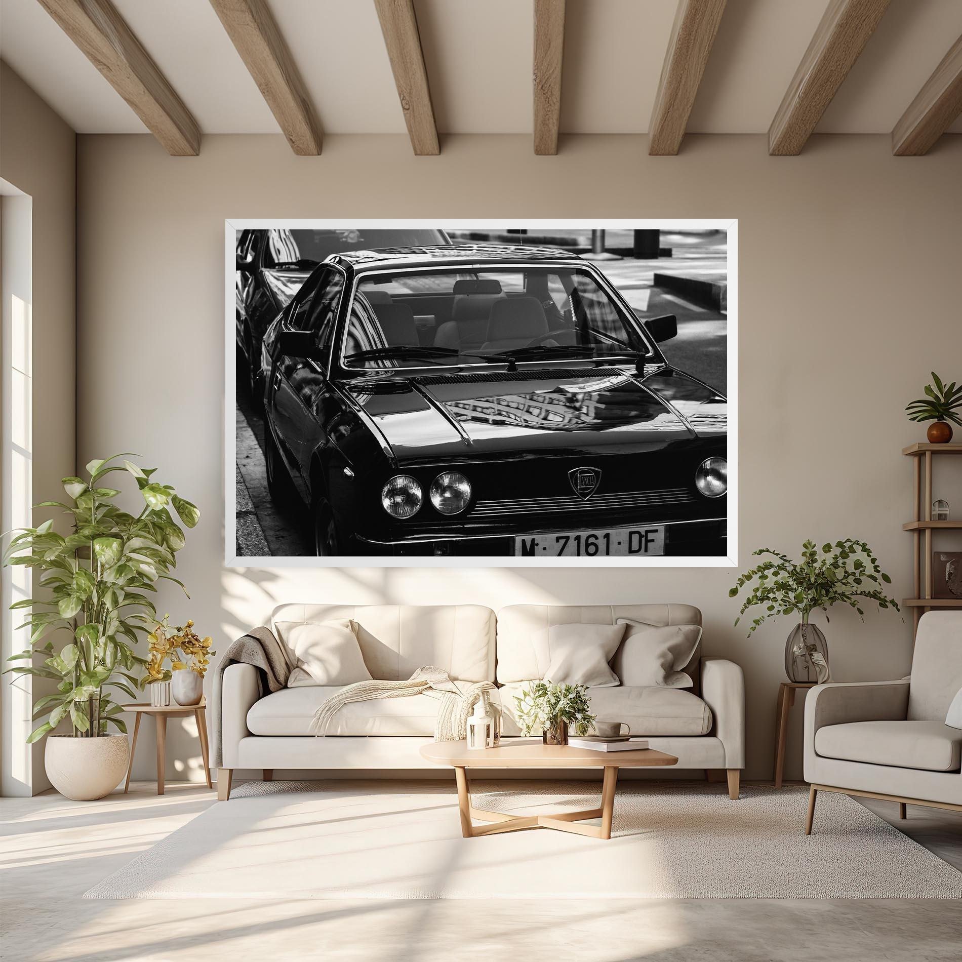 Tablou Canvas Black Shiny Car mockup 6