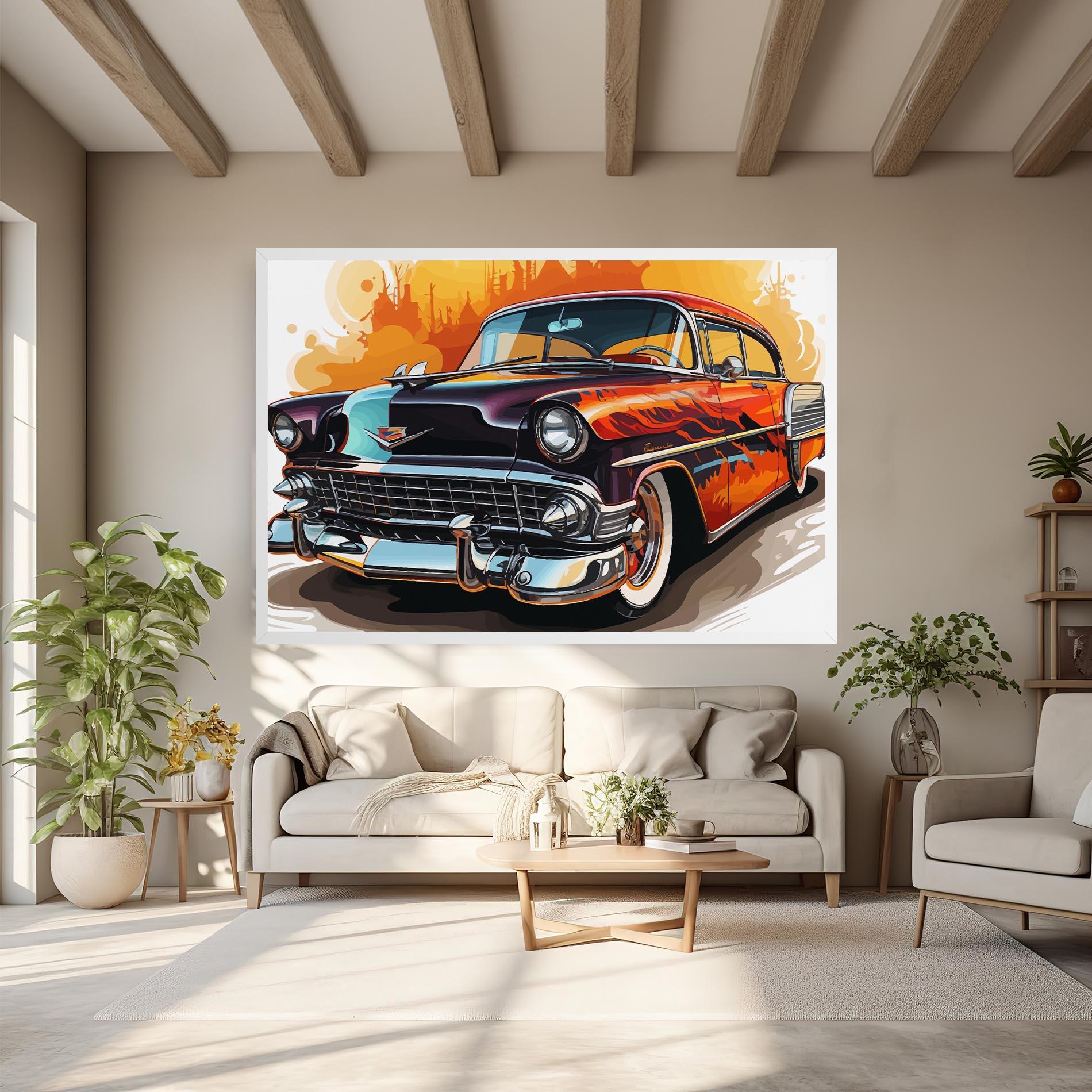 Tablou Canvas Cool Vintage Car mockup 6